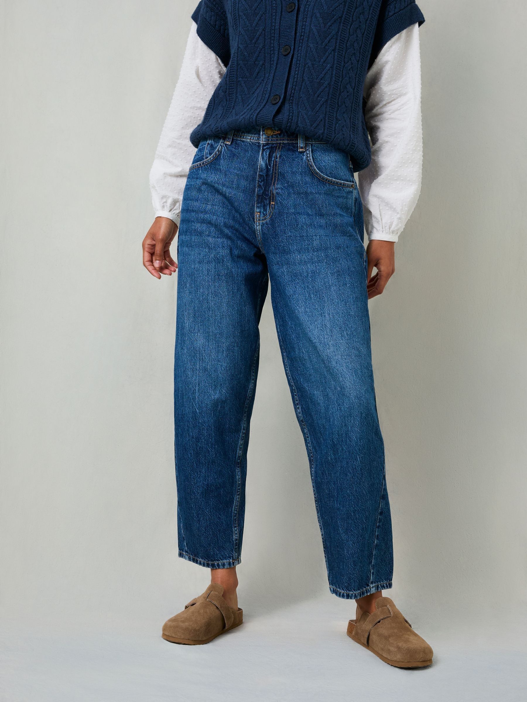 Camber Denim Vintage Ankle Grazer Barrel Jean (H41906) | £59