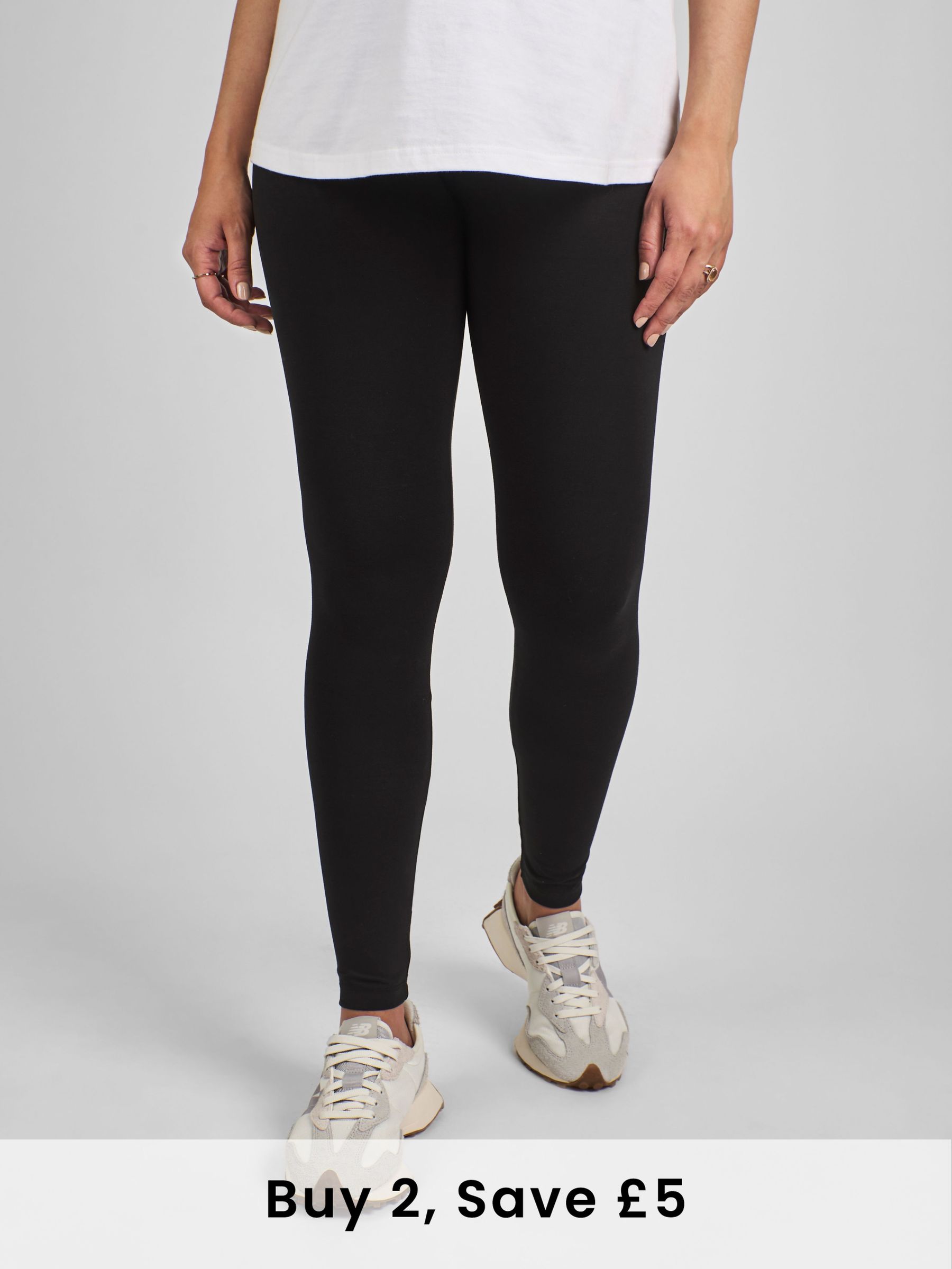 Black Cotton Rich Leggings (H42106) | £22.50