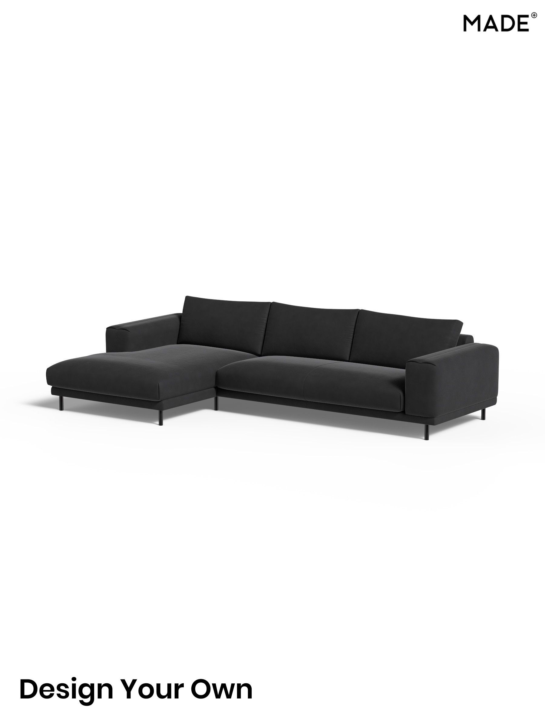 Matt Velvet Easy Clean/Charcoal Grey - Odin By Made