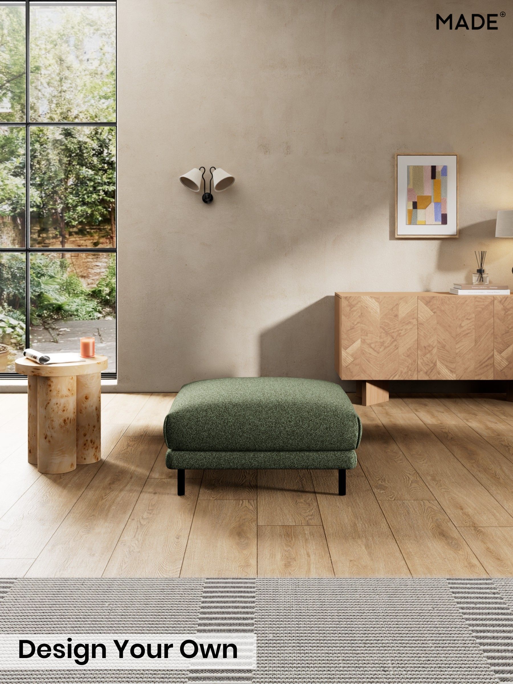 Soft Touch Boucle/Forest Green - Odin By Made