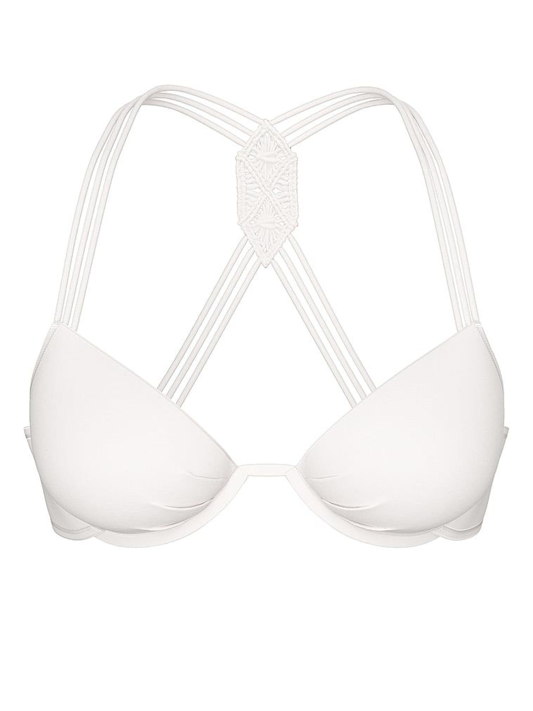 Coconut White Macrame Bikini Top (H43244) | £68