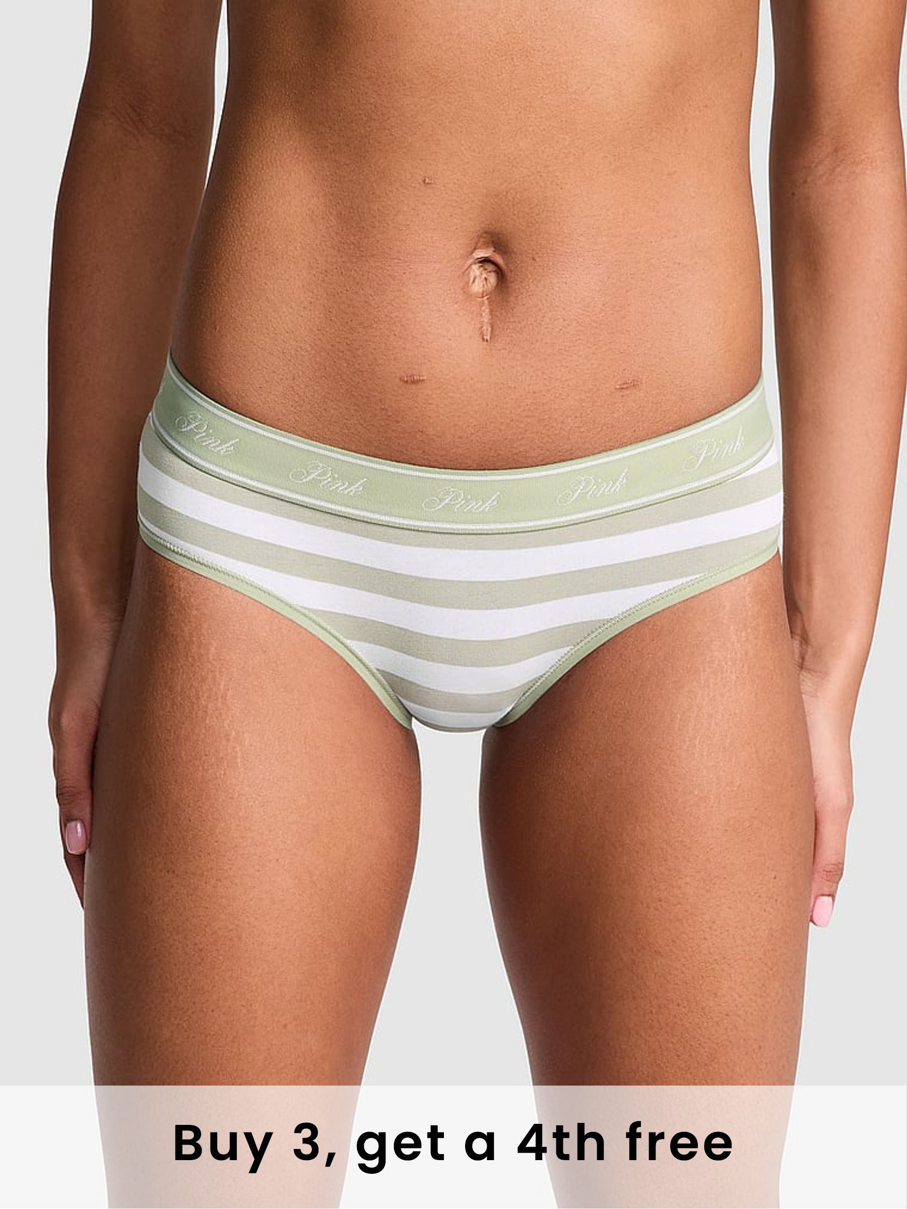 Green Garden Hipster Cotton Logo Knickers (H43246) | £9
