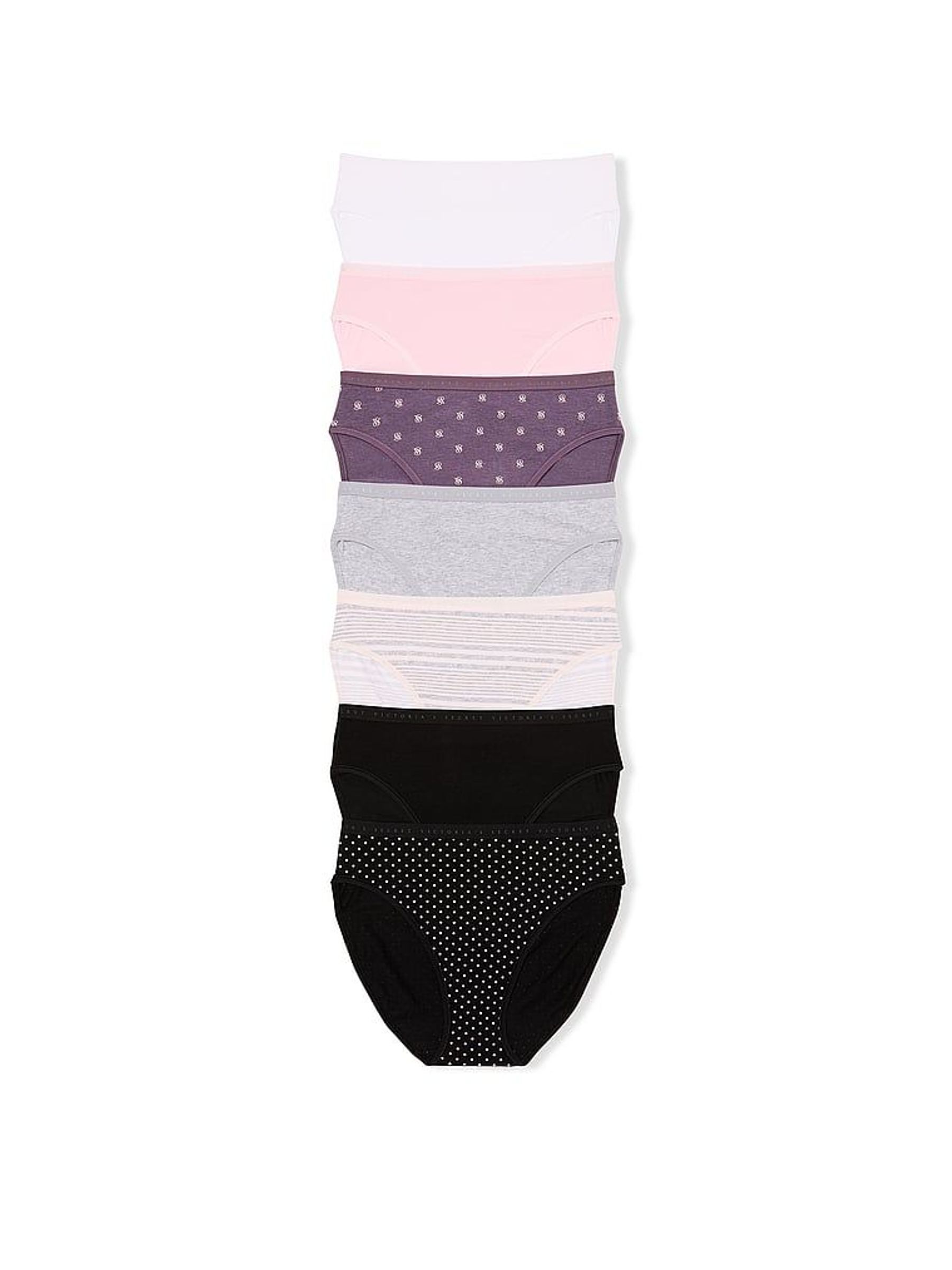 White/Pink/Purple/Grey/Black 7 Pack Knickers (H43247) | £35