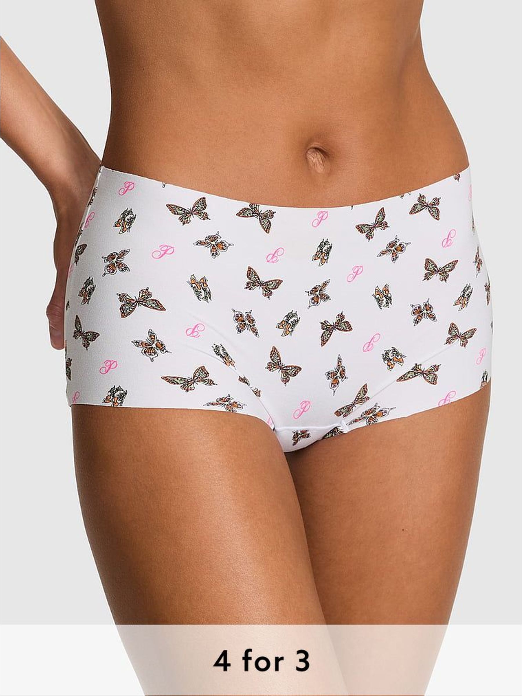 White Butterfly Short No Show Knickers (H43262) | £9