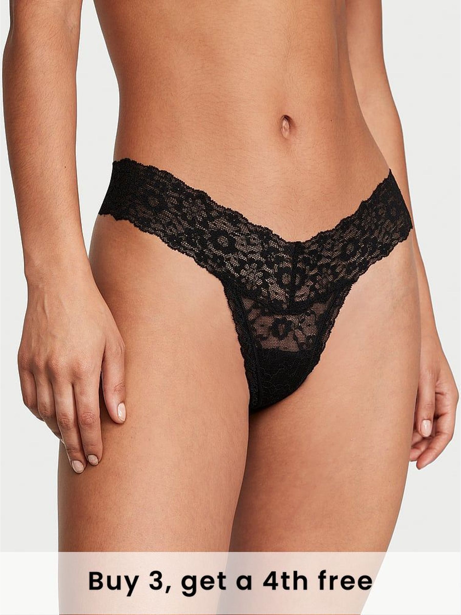Black Thong Knickers (H43313) | £9