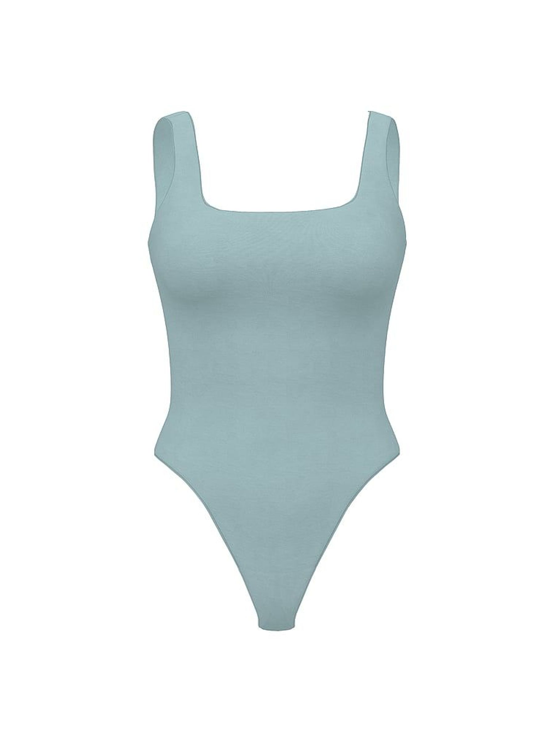 Jupiter Blue FeatherSoft™ Square Neck Tank Bodysuit (H43342) | £45