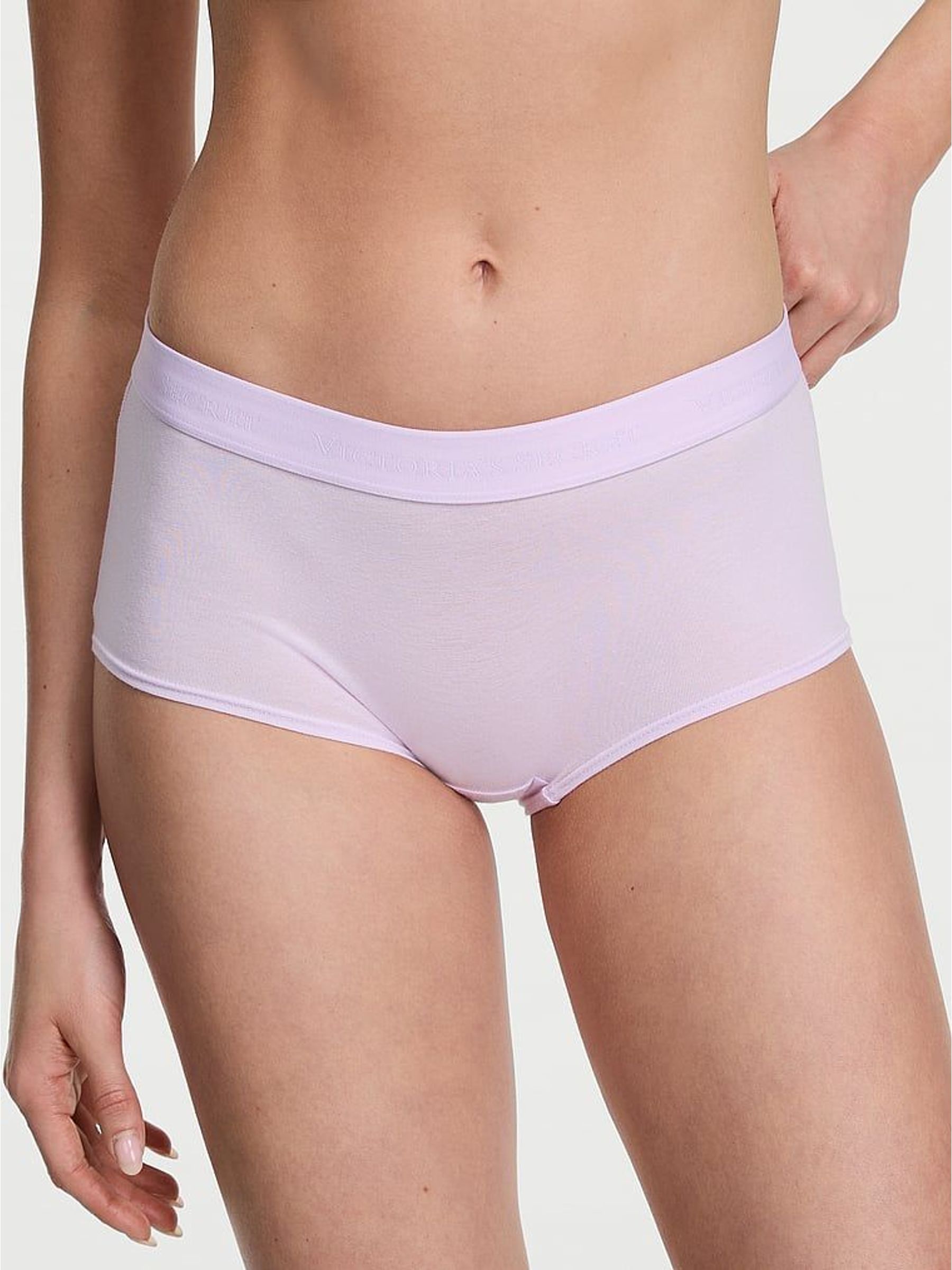 Delicate Violet Purple Short Logo Knickers (H43350) | £9
