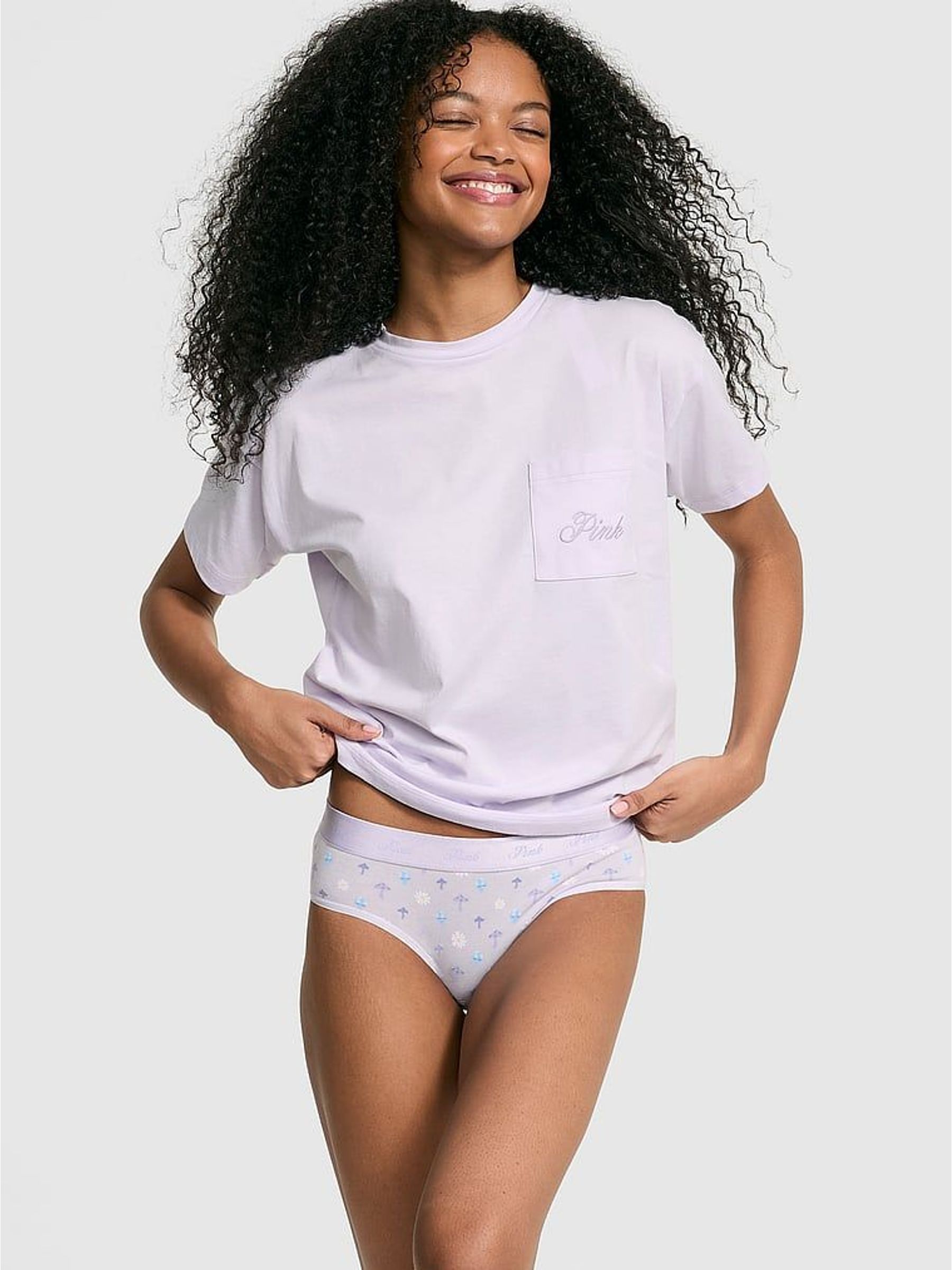 Purple Whisper Cotton Pyjama T-Shirt (H43351) | £19