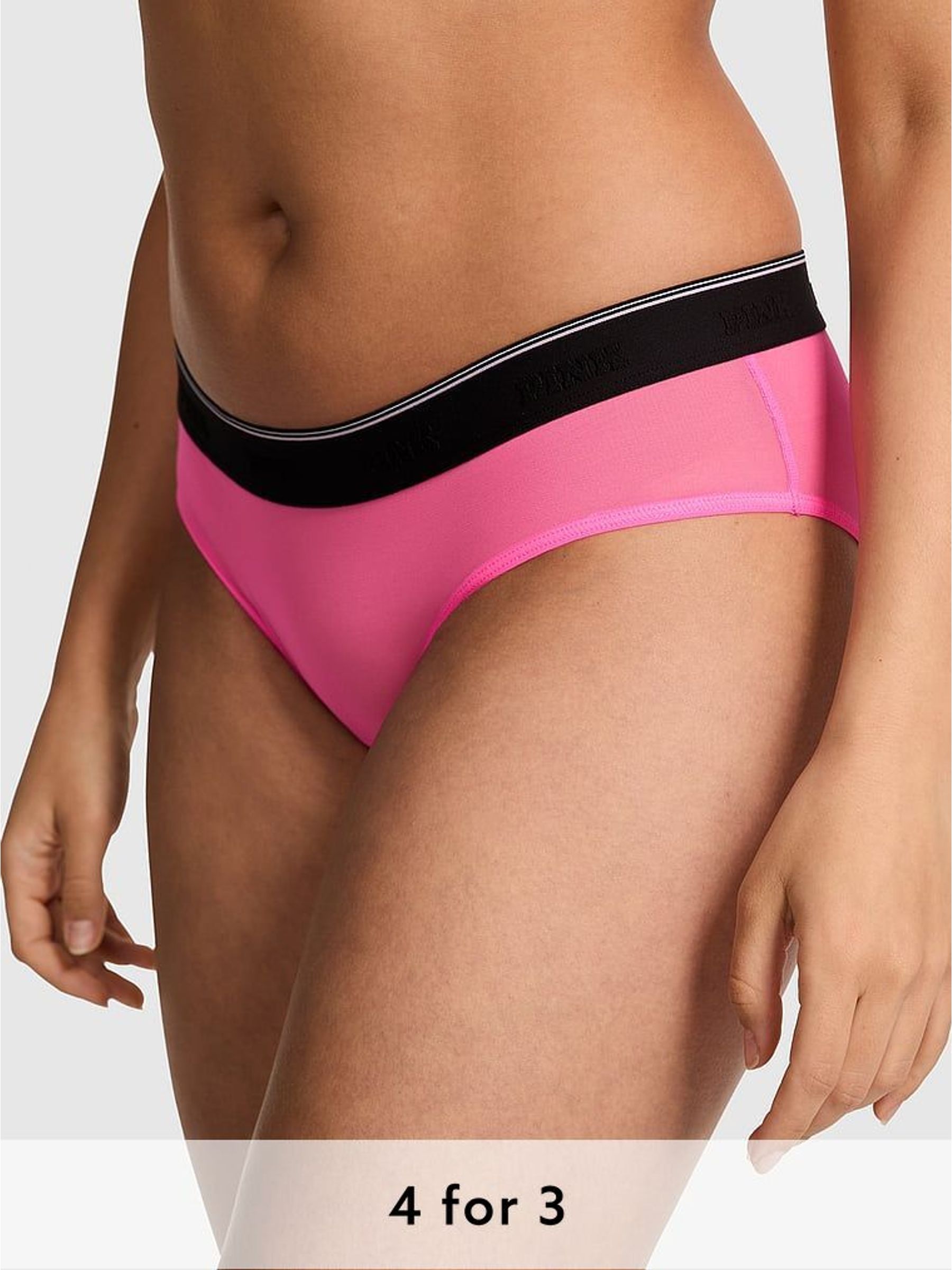 Radiant Rose Pink Hipster Logo Knickers (H43409) | £9