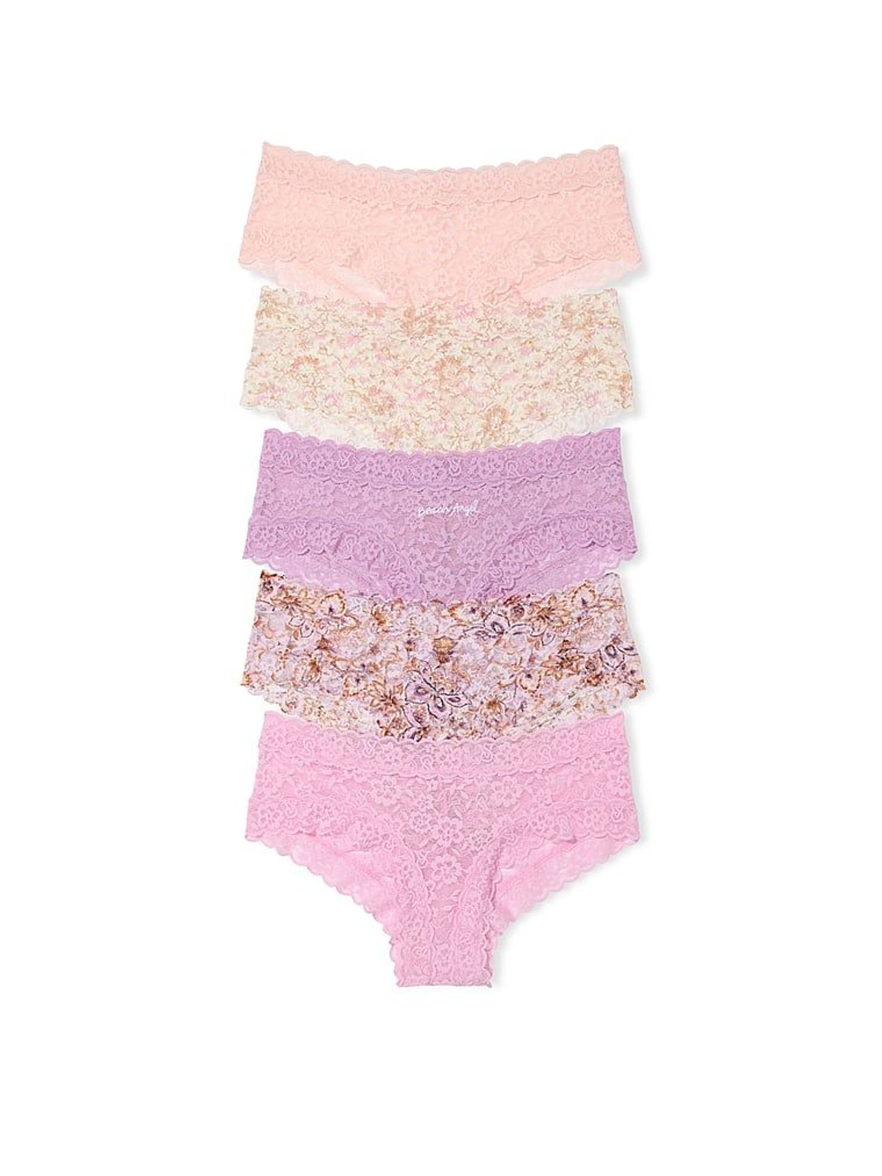 Pink/Purple Cheeky 5 Pack Knickers (H43442) | £27