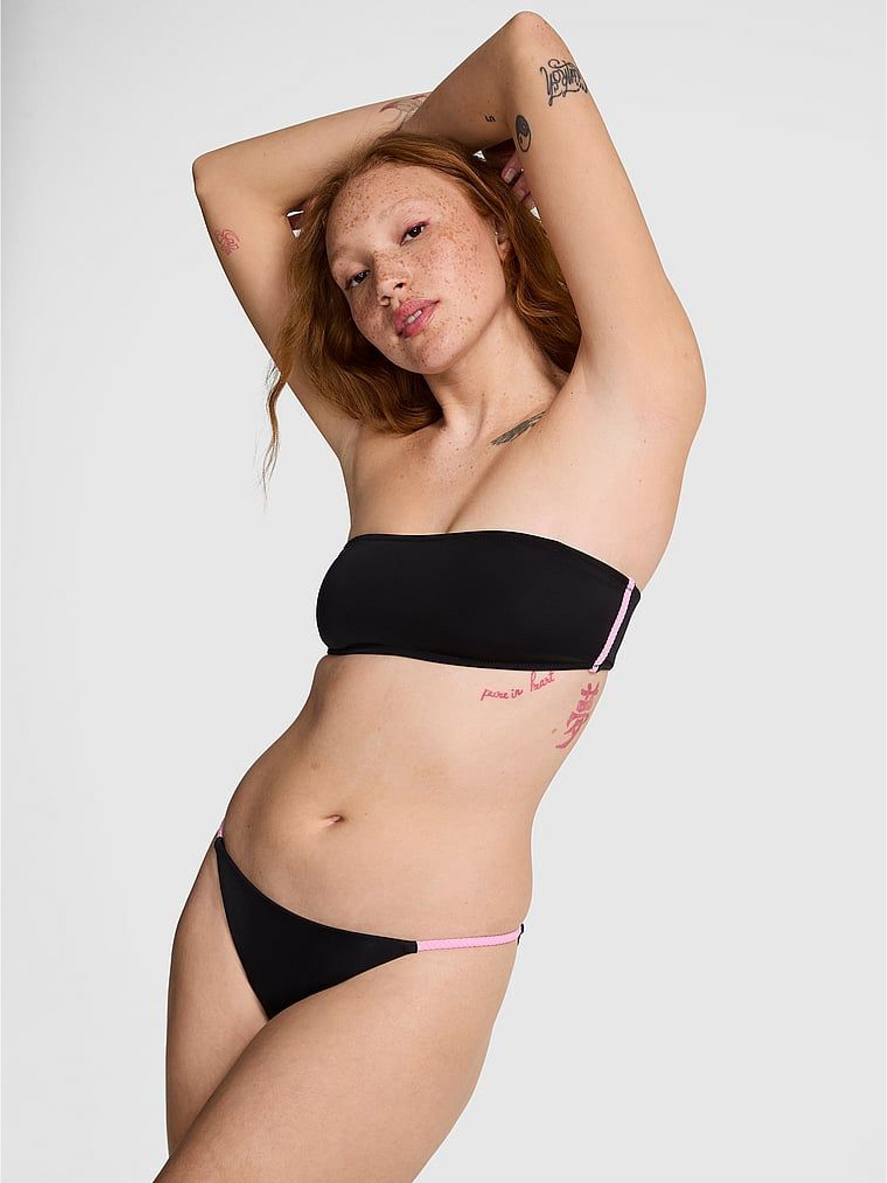 Black Bandeau Bikini Top (H43455) | £26
