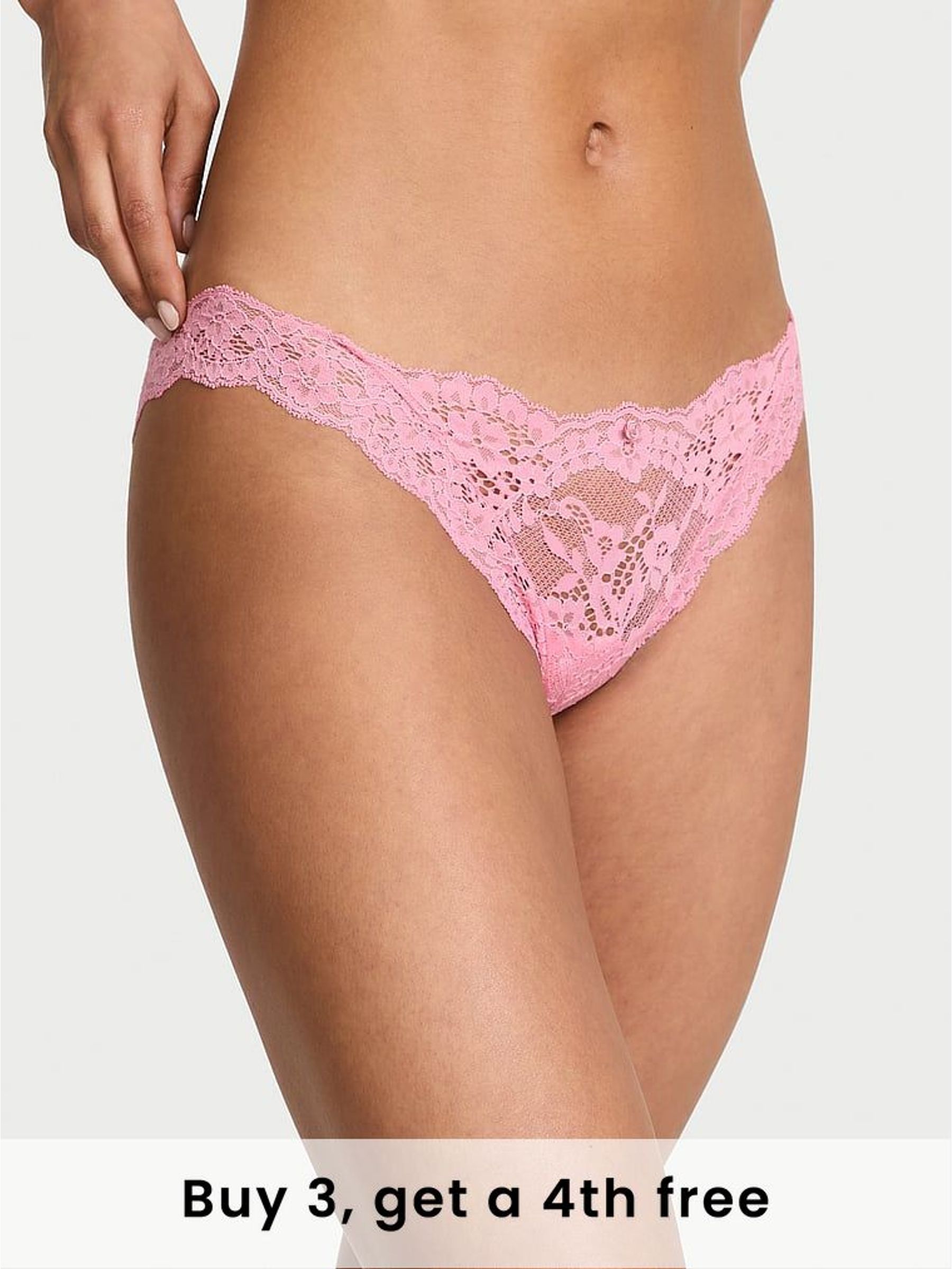 Pink Hope Bikini Lace Knickers (H43487) | £18
