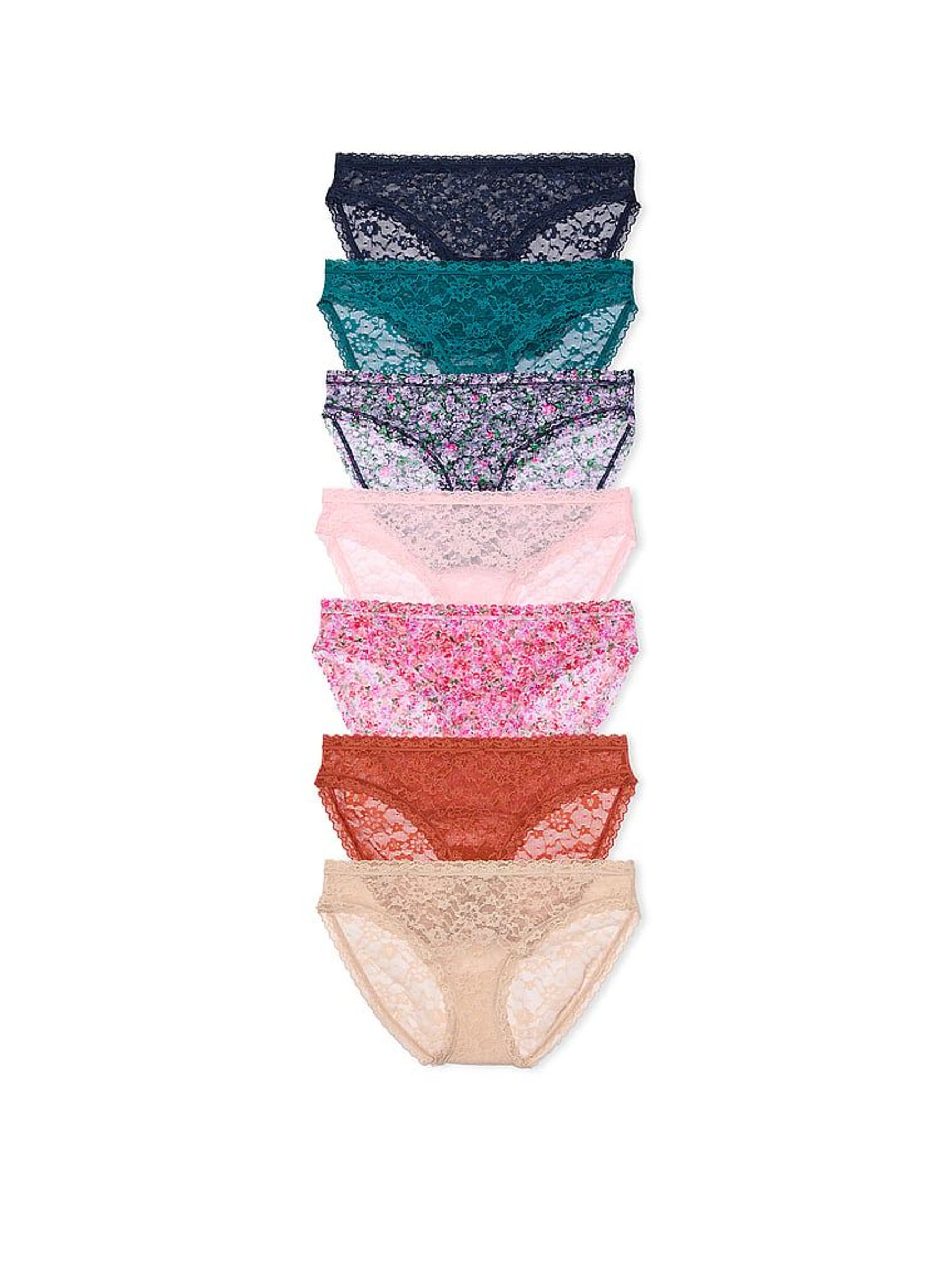 Blue/Purple/Pink/Brown/Nude Bikini 7 Pack Knickers (H43648) | £35