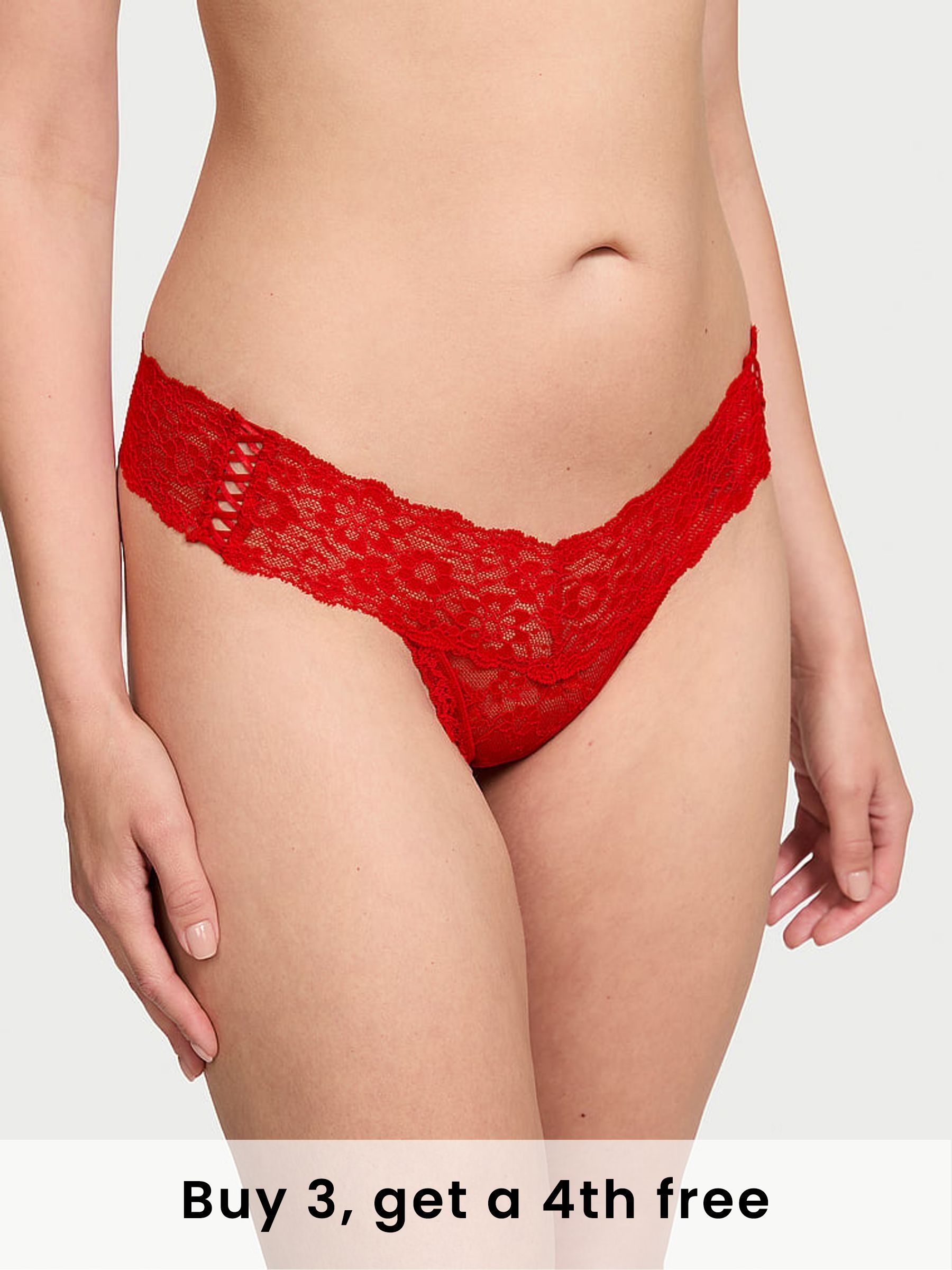 Lipstick Red Thong Knickers (H43720) | £9