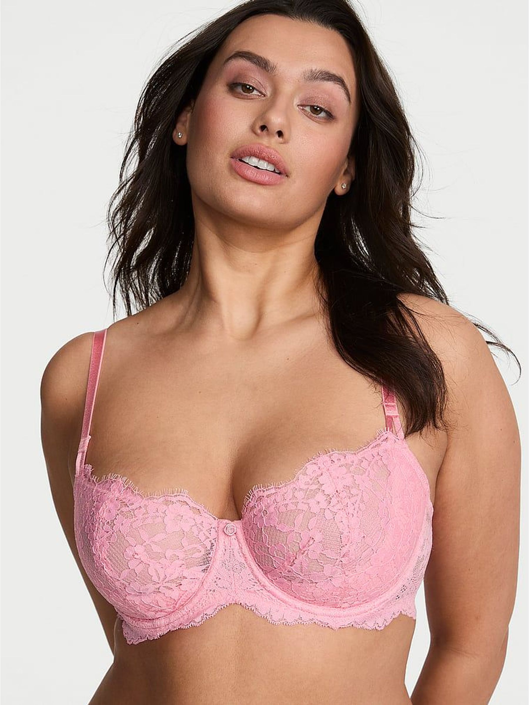 Pink Hope Unlined Balcony Lace Bra (H43943) | £45