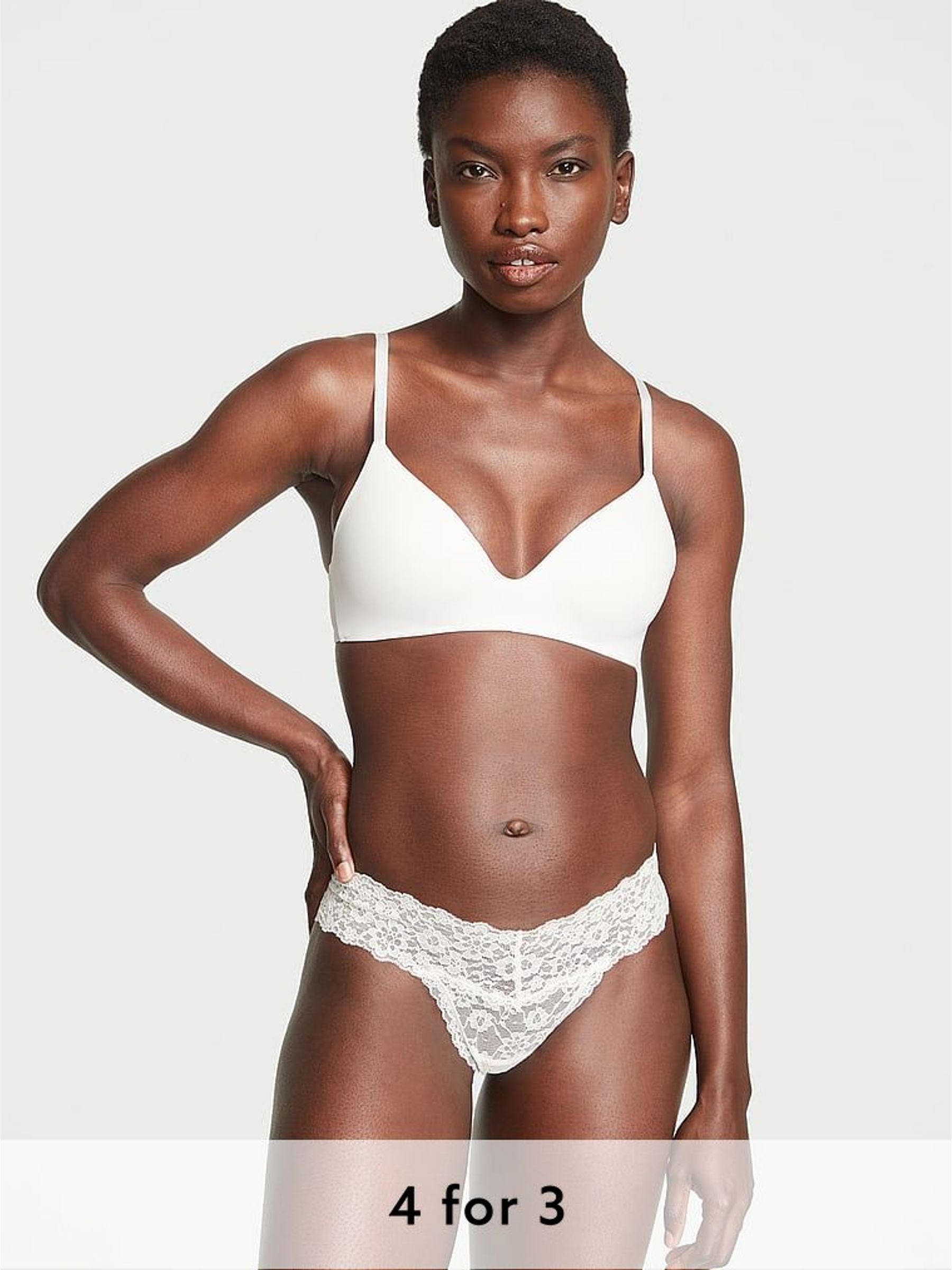 Coconut White Thong Knickers (H44024) | £9