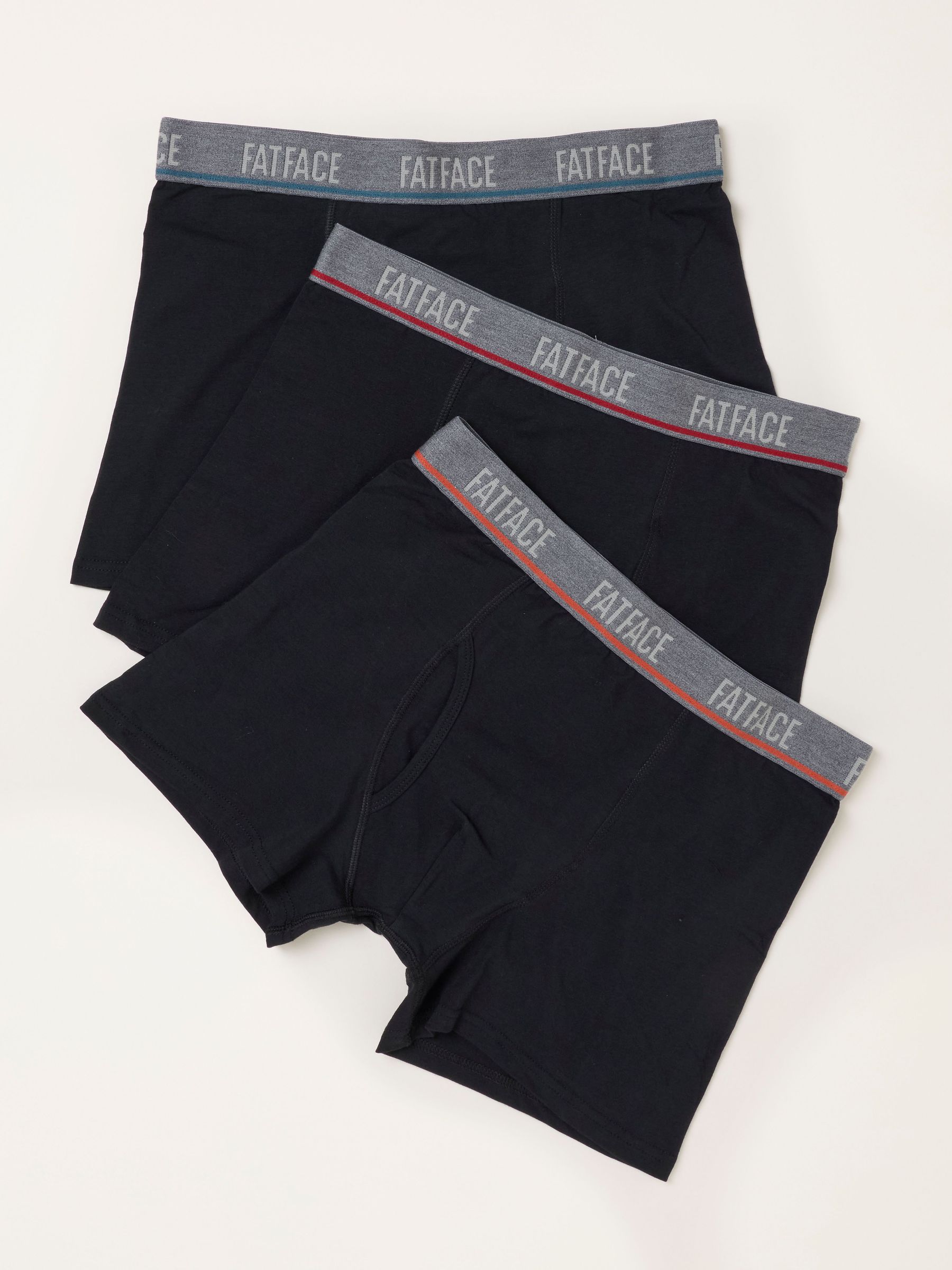 Black 3 Pairs of Plain Boxers (H47250) | £30