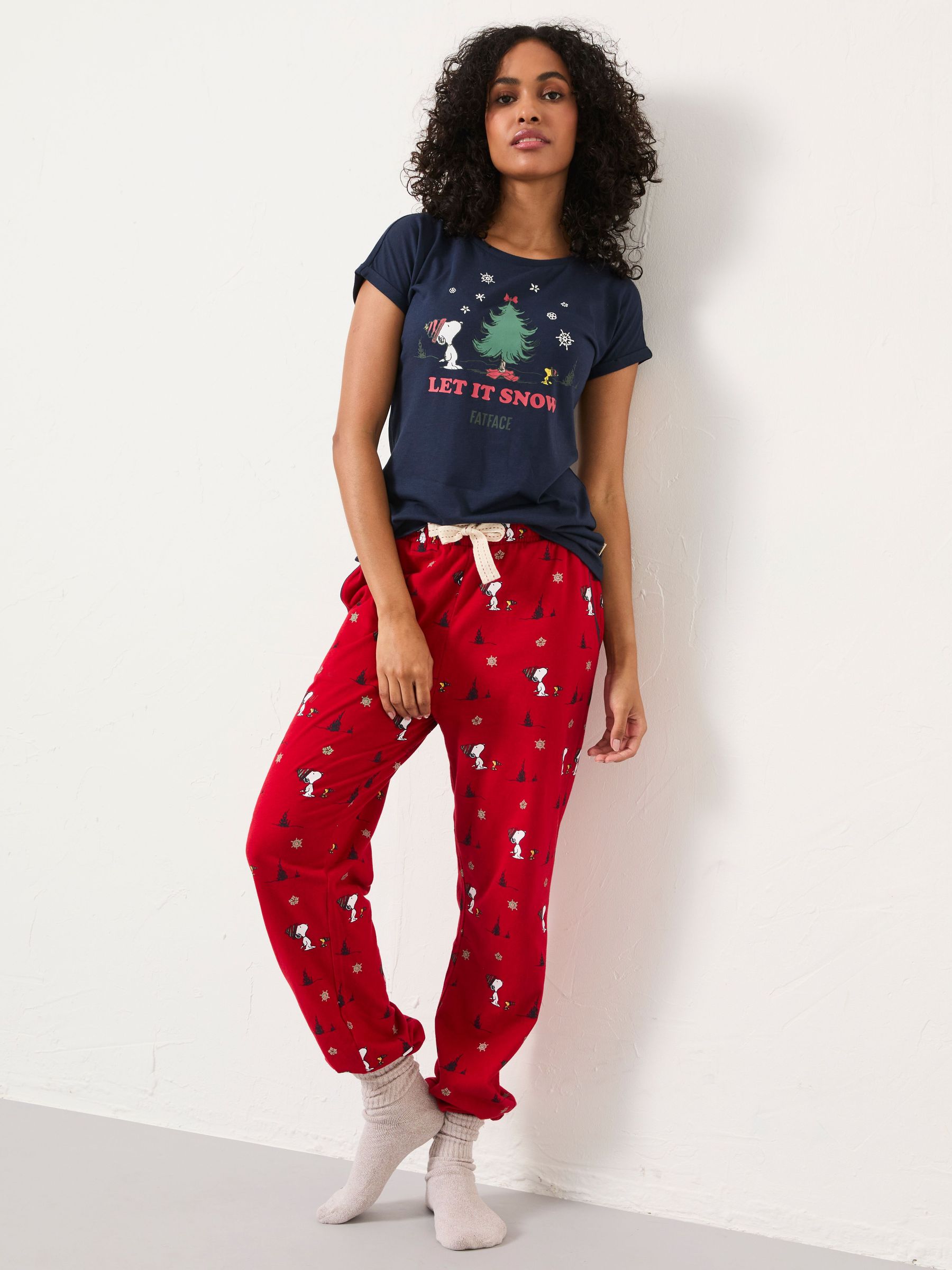 Red Snoopy Jersey Pyjama Set (H47458) | £55