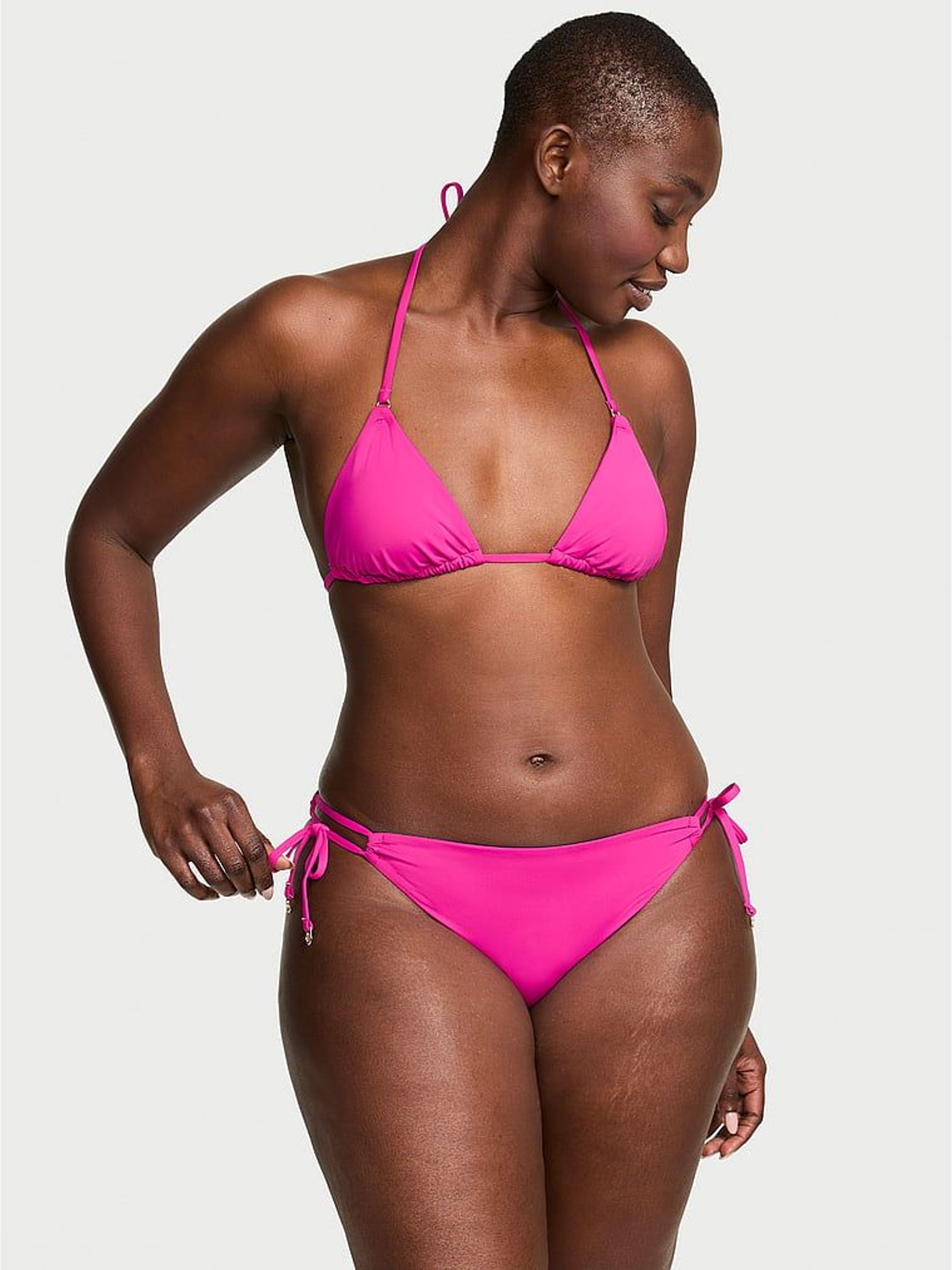 Berry Blush Pink Triangle Bikini Top (H47930) | £39