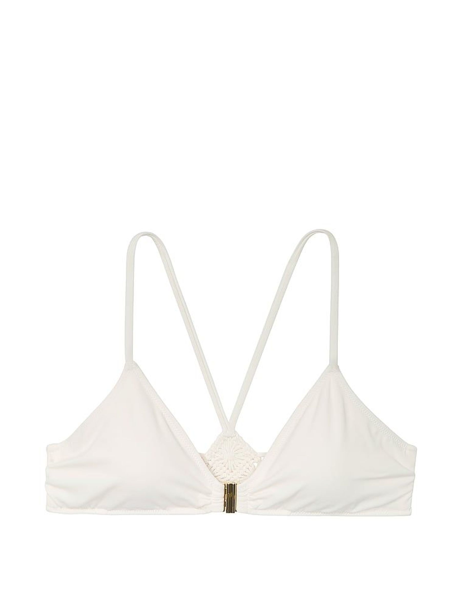 Coconut White Non Wired Macrame Bikini Top (H47980) | £58