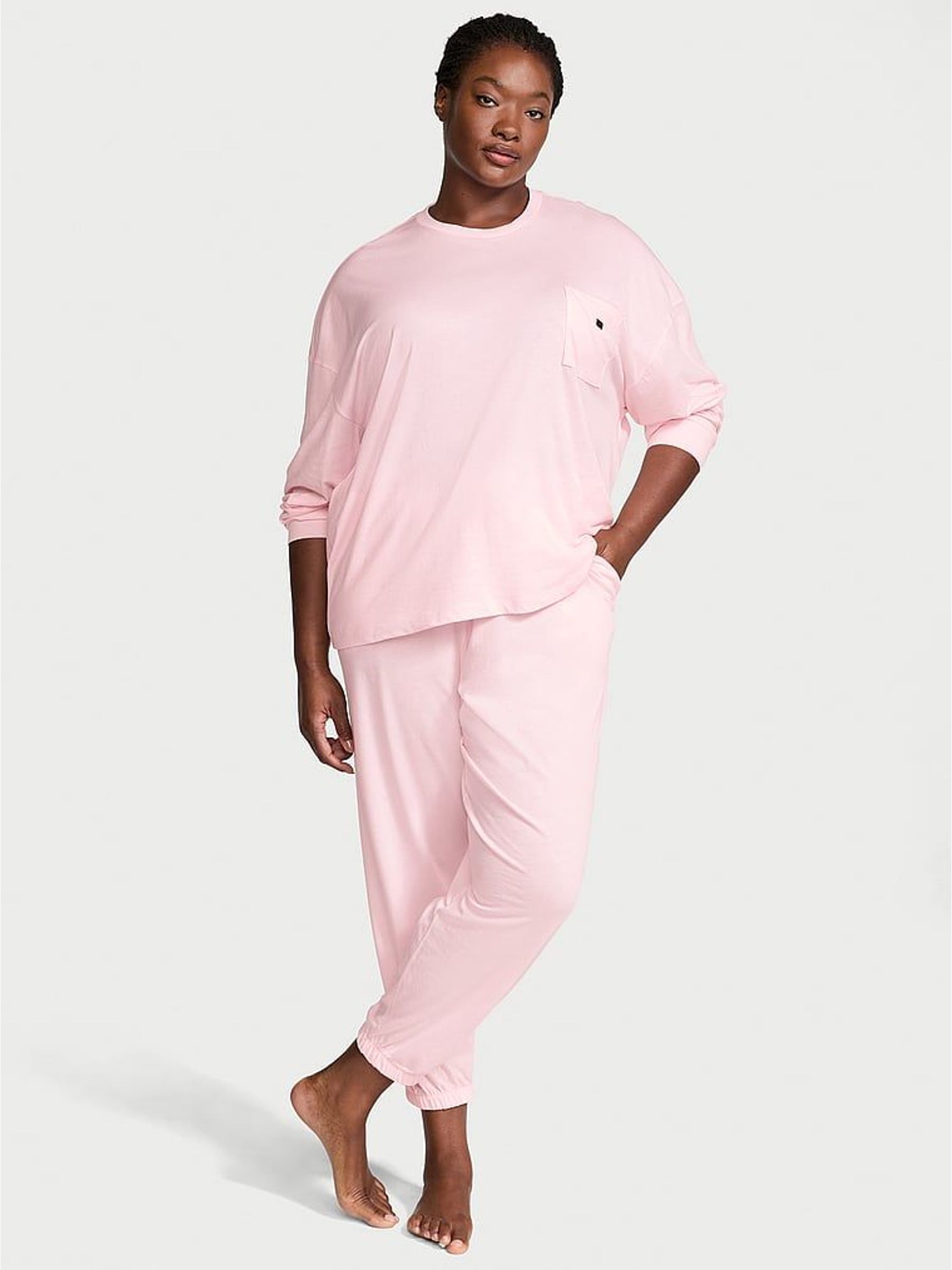 Angel Pink Cotton Pyjamas Set (H48021) | £49