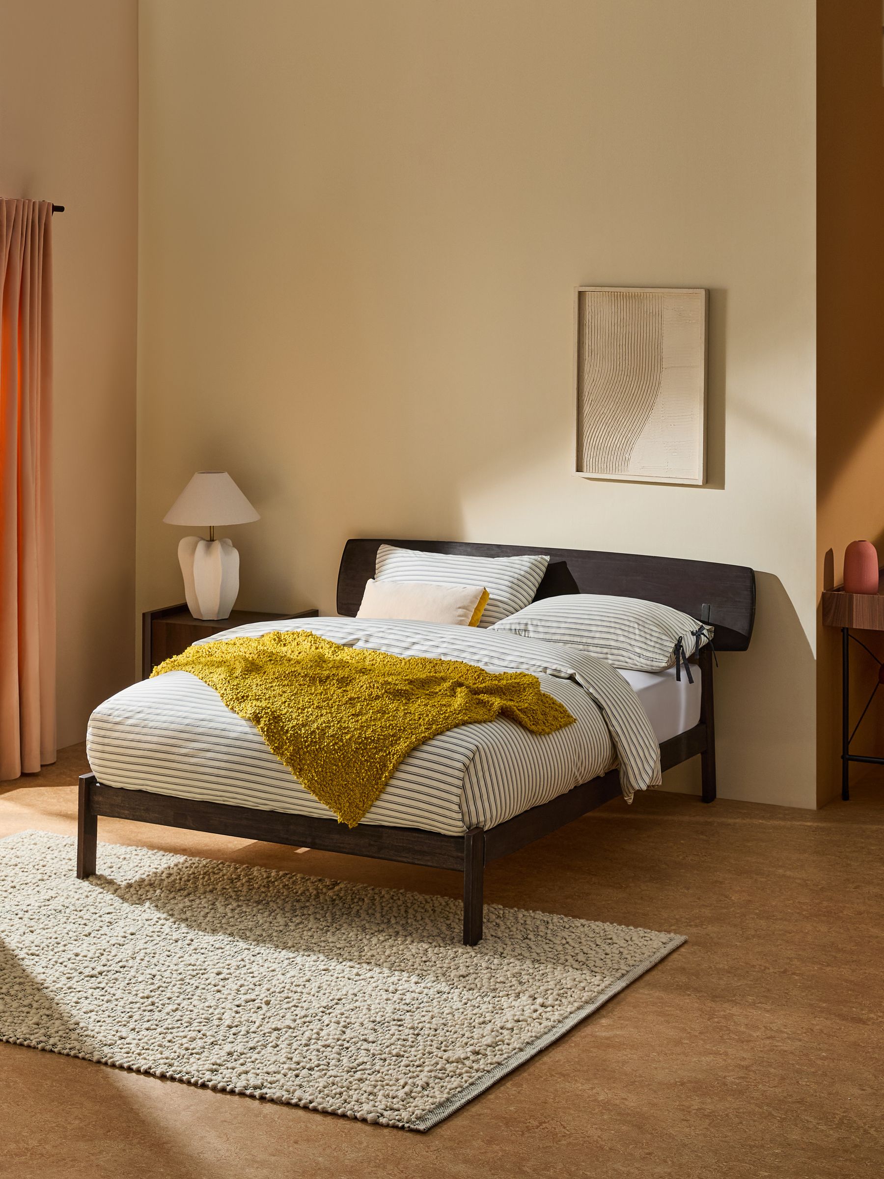 Kaia Bed in Dark Brown (H48441) | £549 - £649