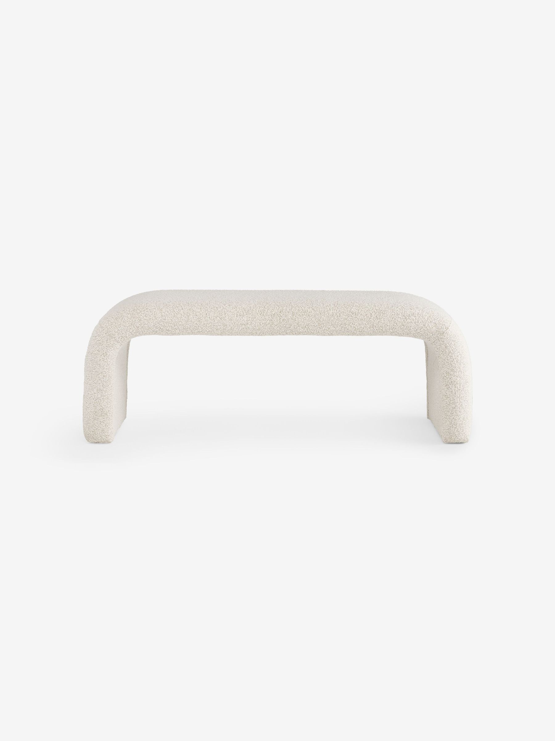 Beryl Bench in Off White Soft Touch Boucle (H48648) | £299