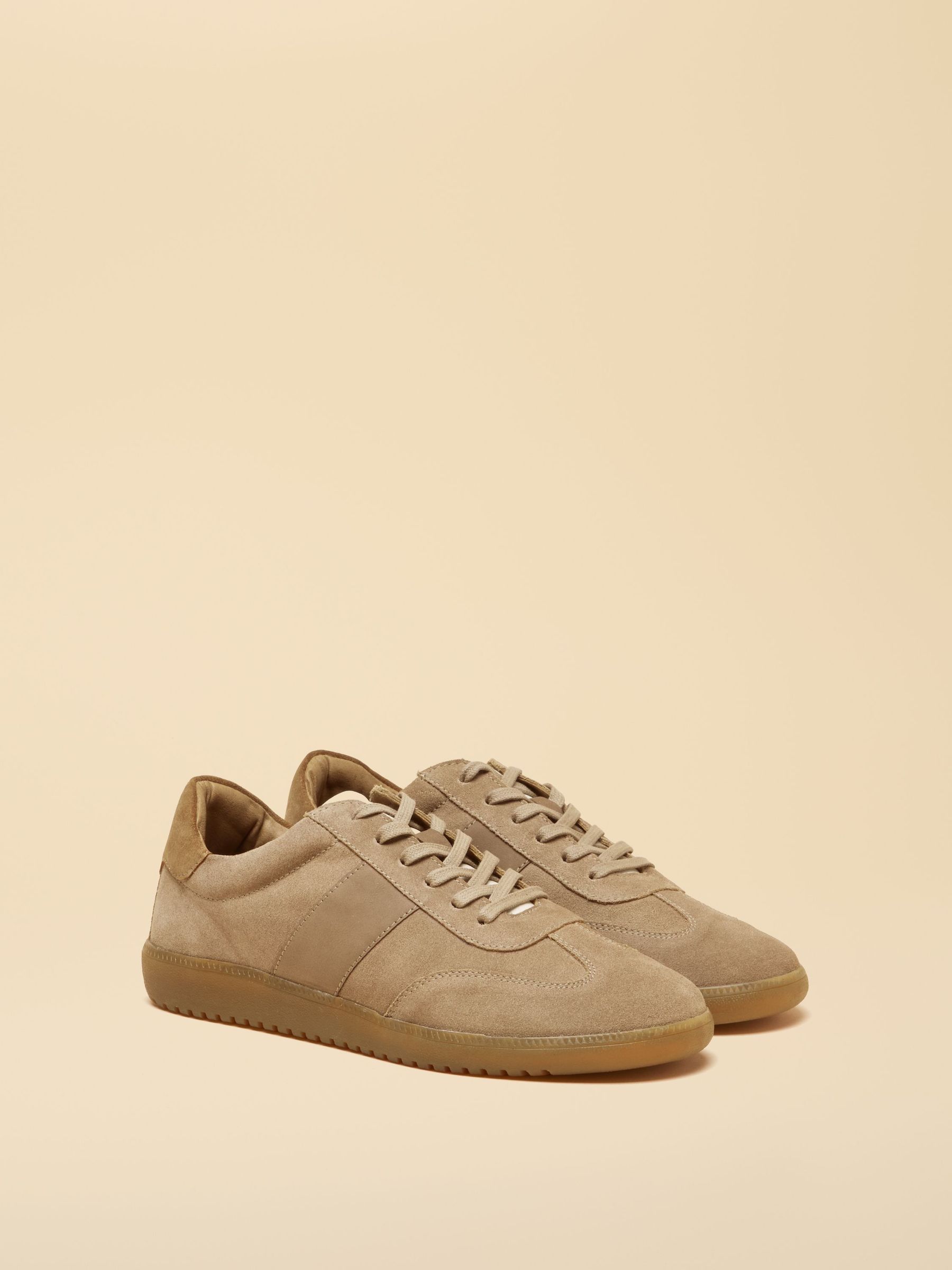 Taupe Brown Suede Trainers (H48942) | £72