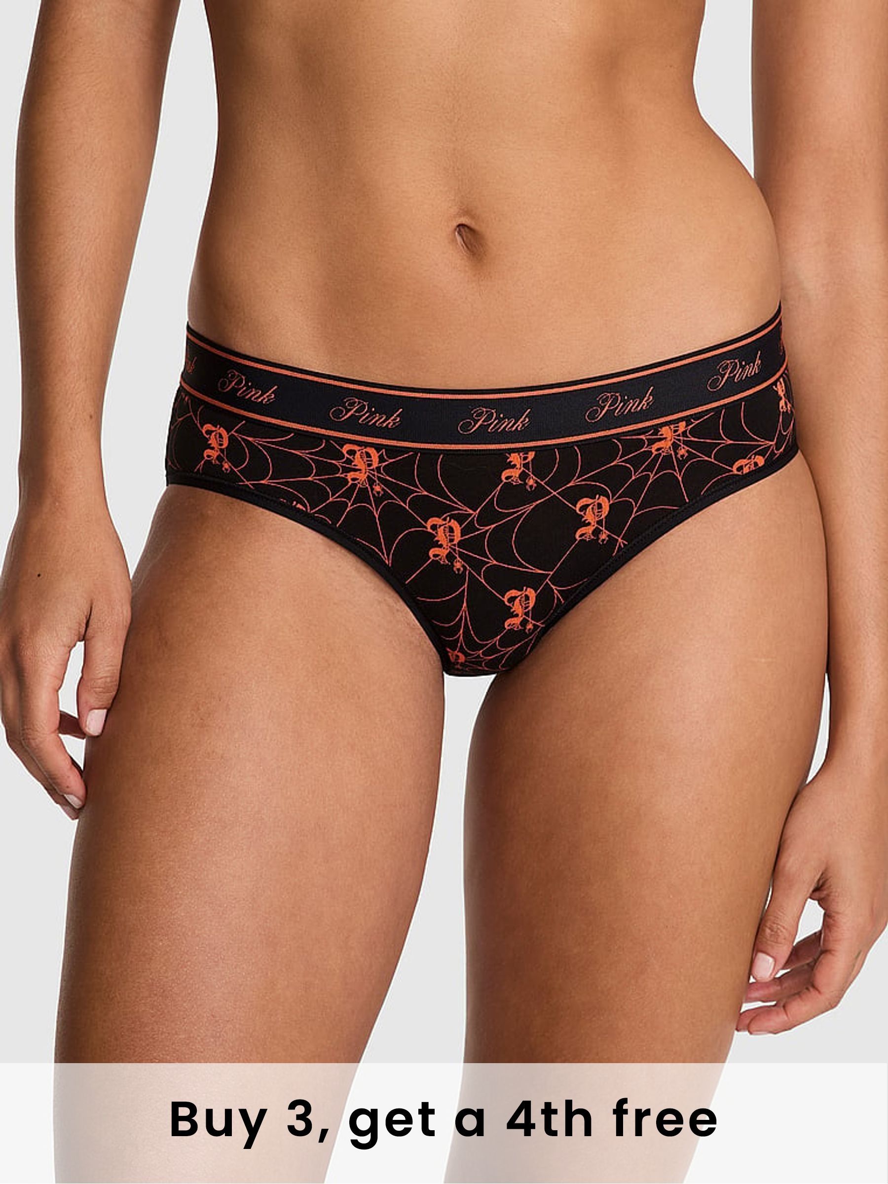 Black Halloween Spiderweb Hipster Cotton Logo Knickers (H48969) | £9