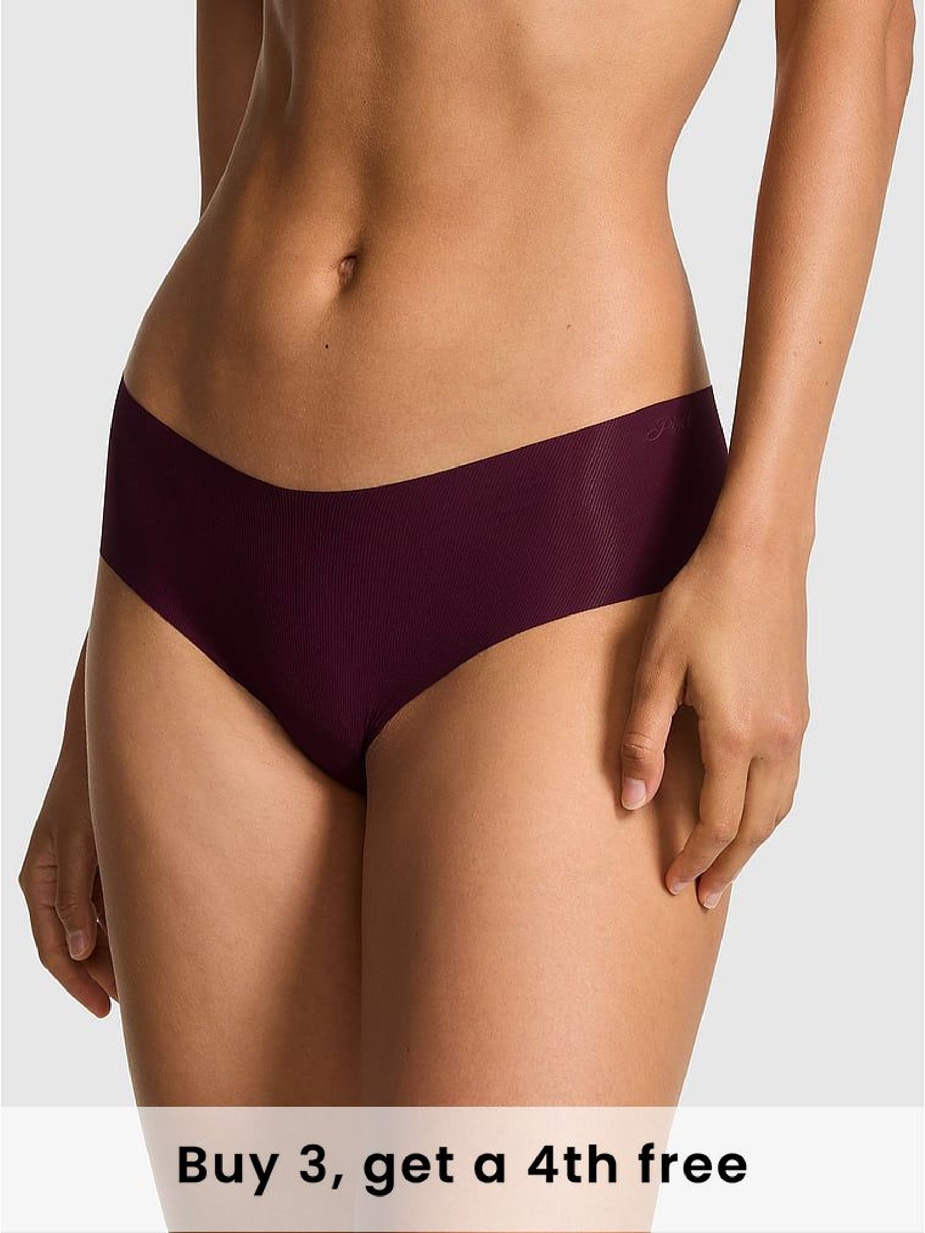 Purple Rose Hipster No Show Rib Knickers (H48974) | £9