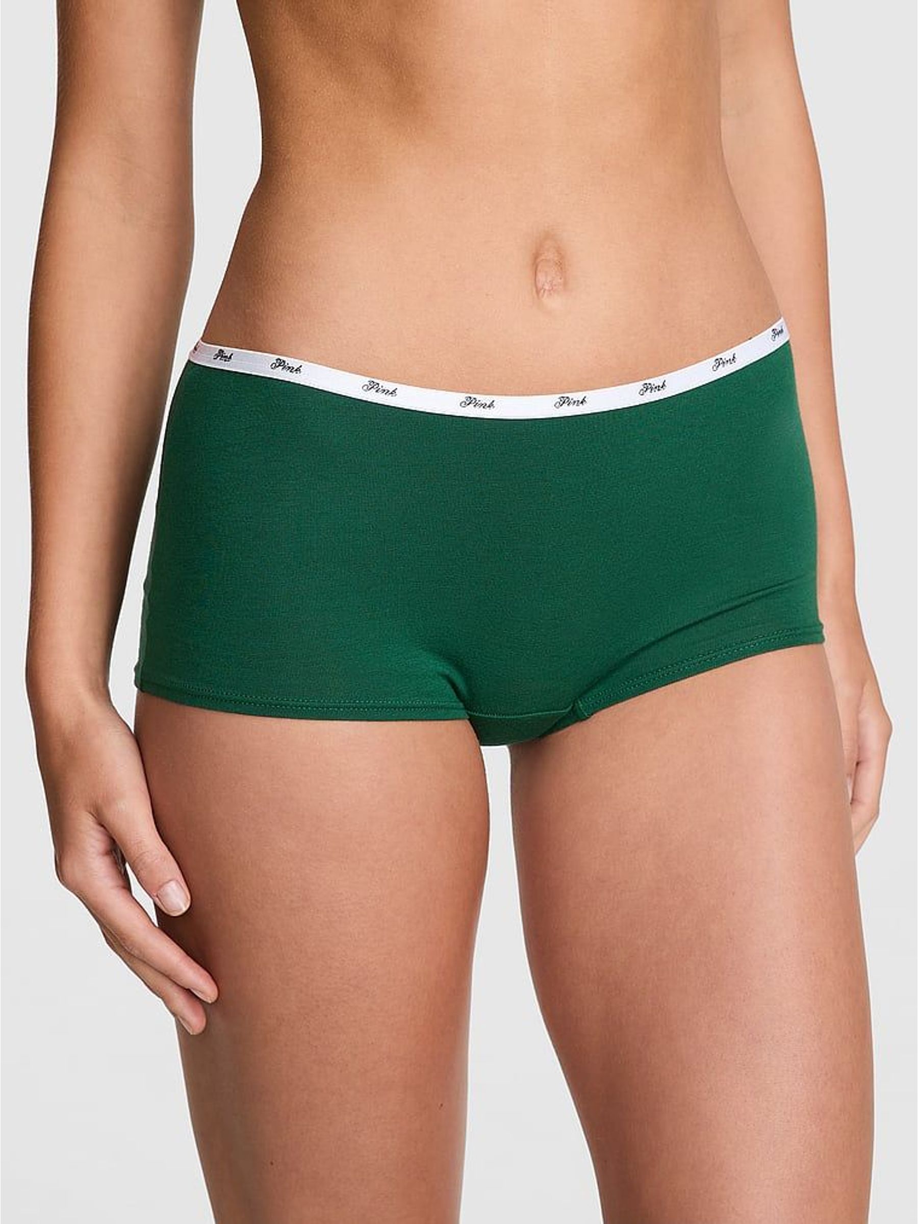 Jaguar Green Short Cotton Mini Logo Knickers (H48987) | £9