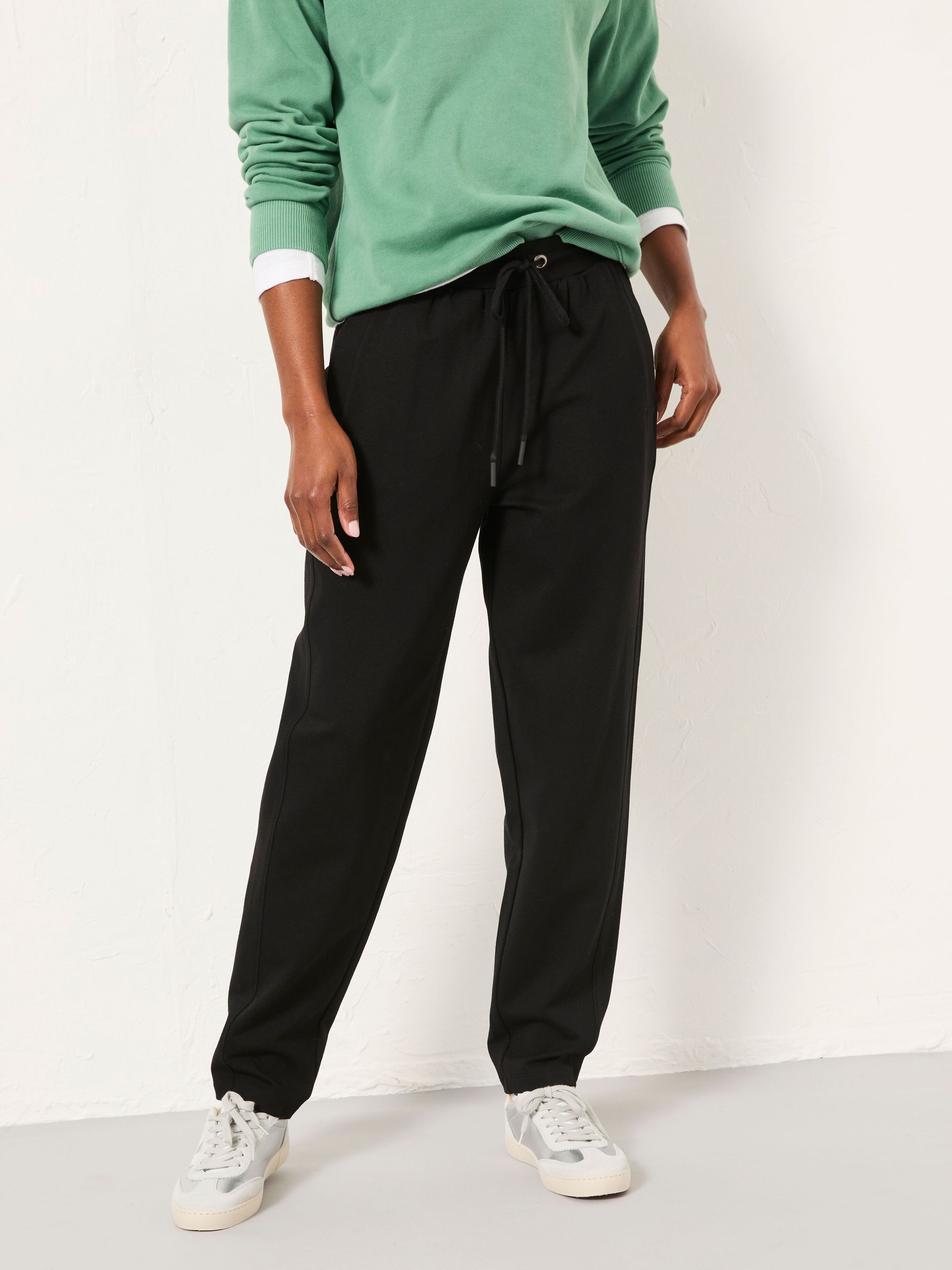 Cleo Black Barrel Leg Ponte Trouser (H49180) | £49.50