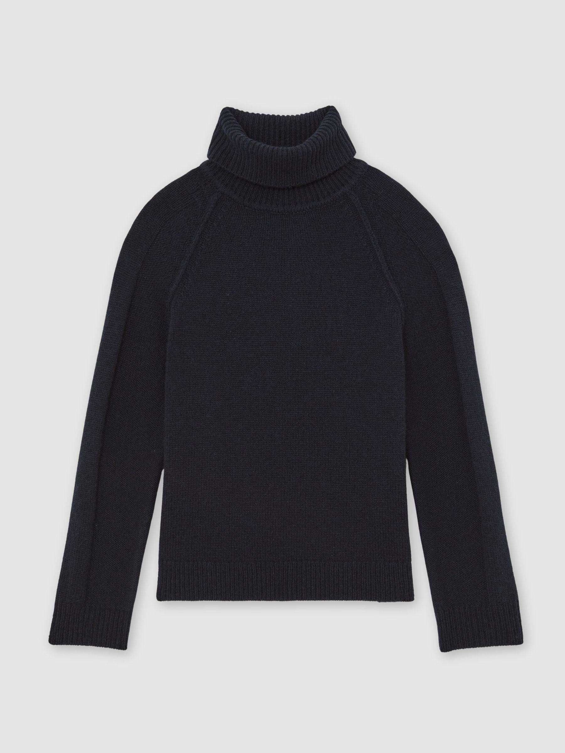 13-14 yrs Wool-Cashmere Roll-Neck Jumper in Navy (H49366) | £52