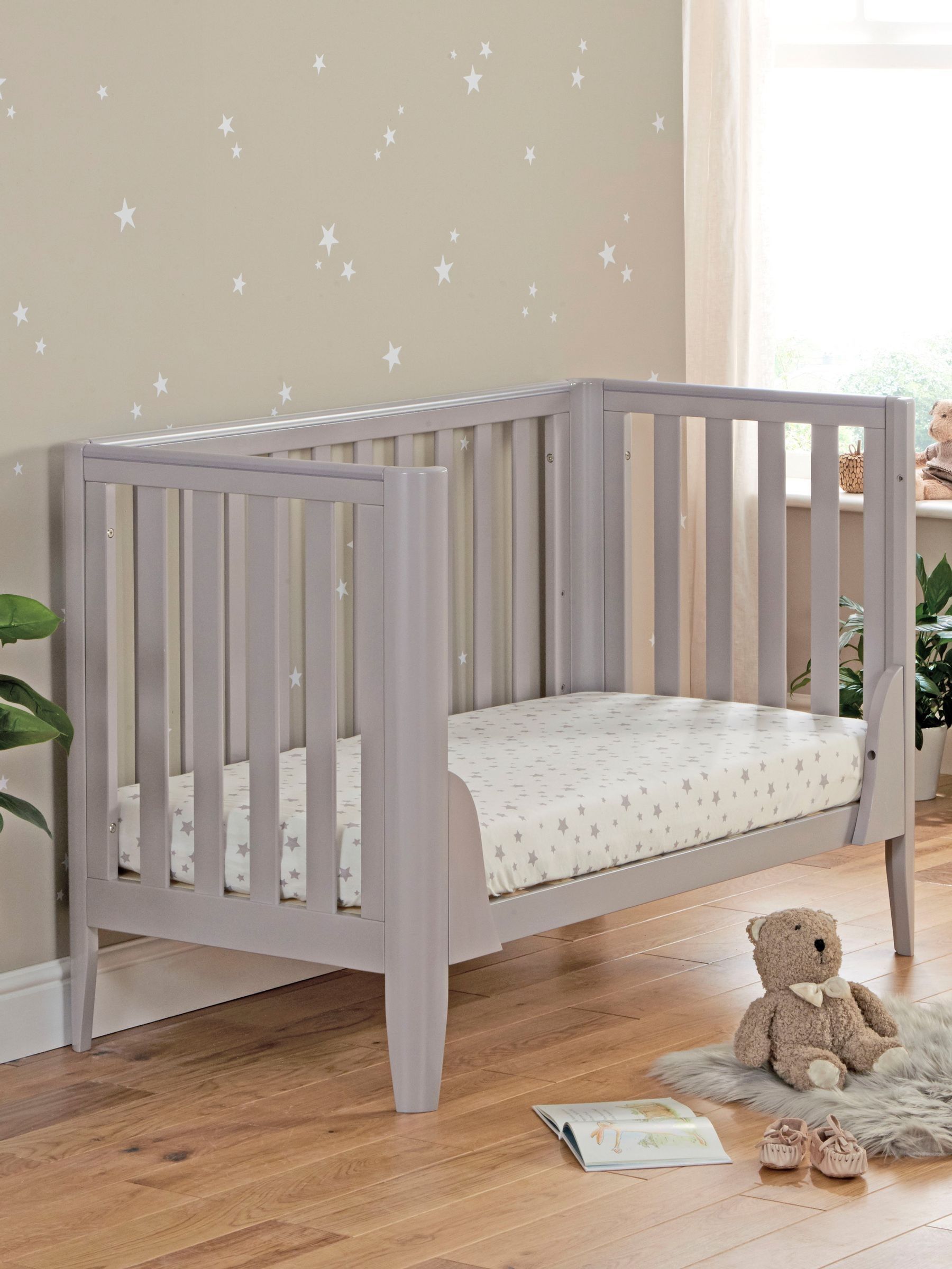 Babymore Grey Iris Cot Bed (H49849) | £160