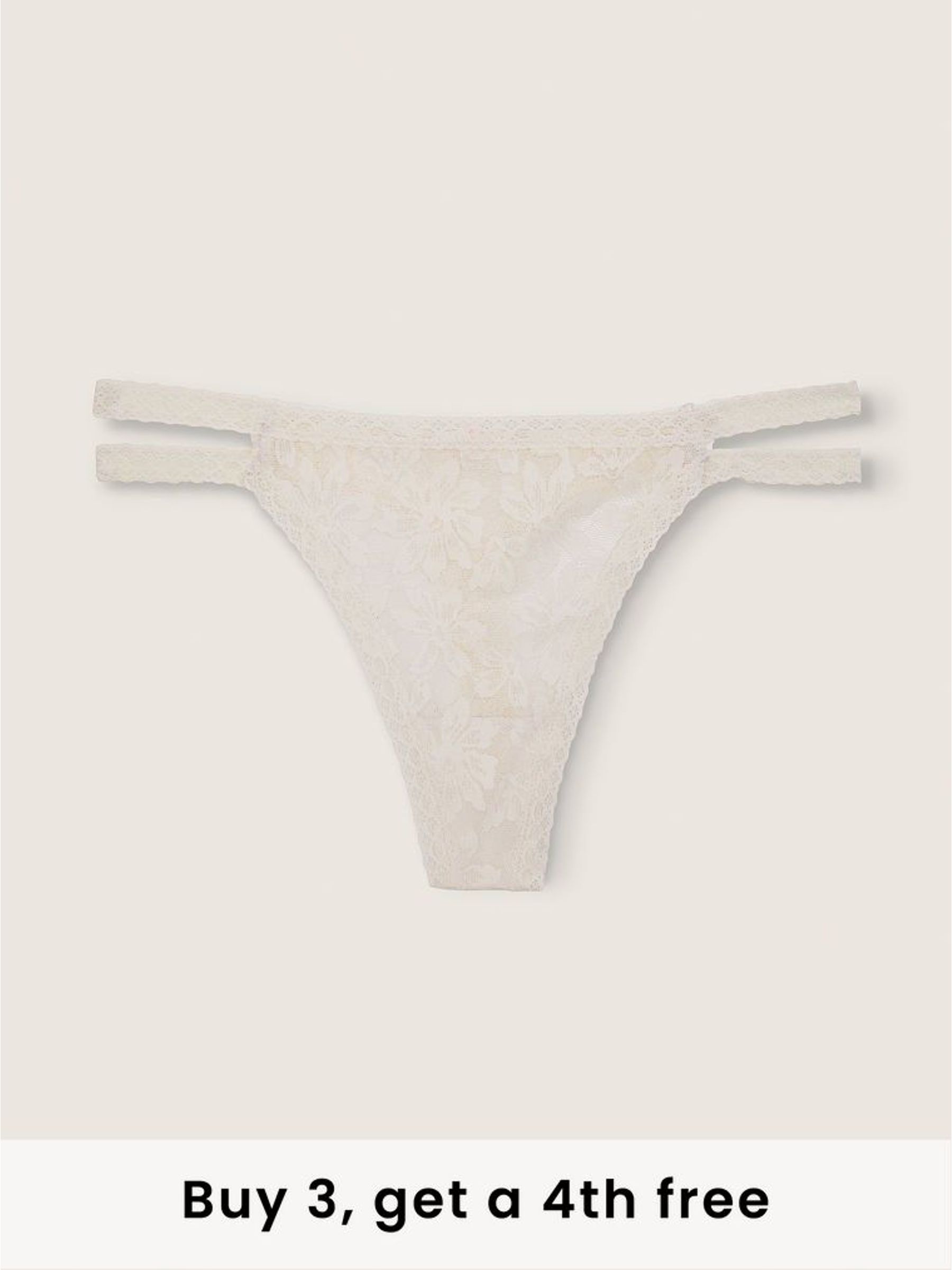 Coconut White Lace Knickers (H50080) | £9