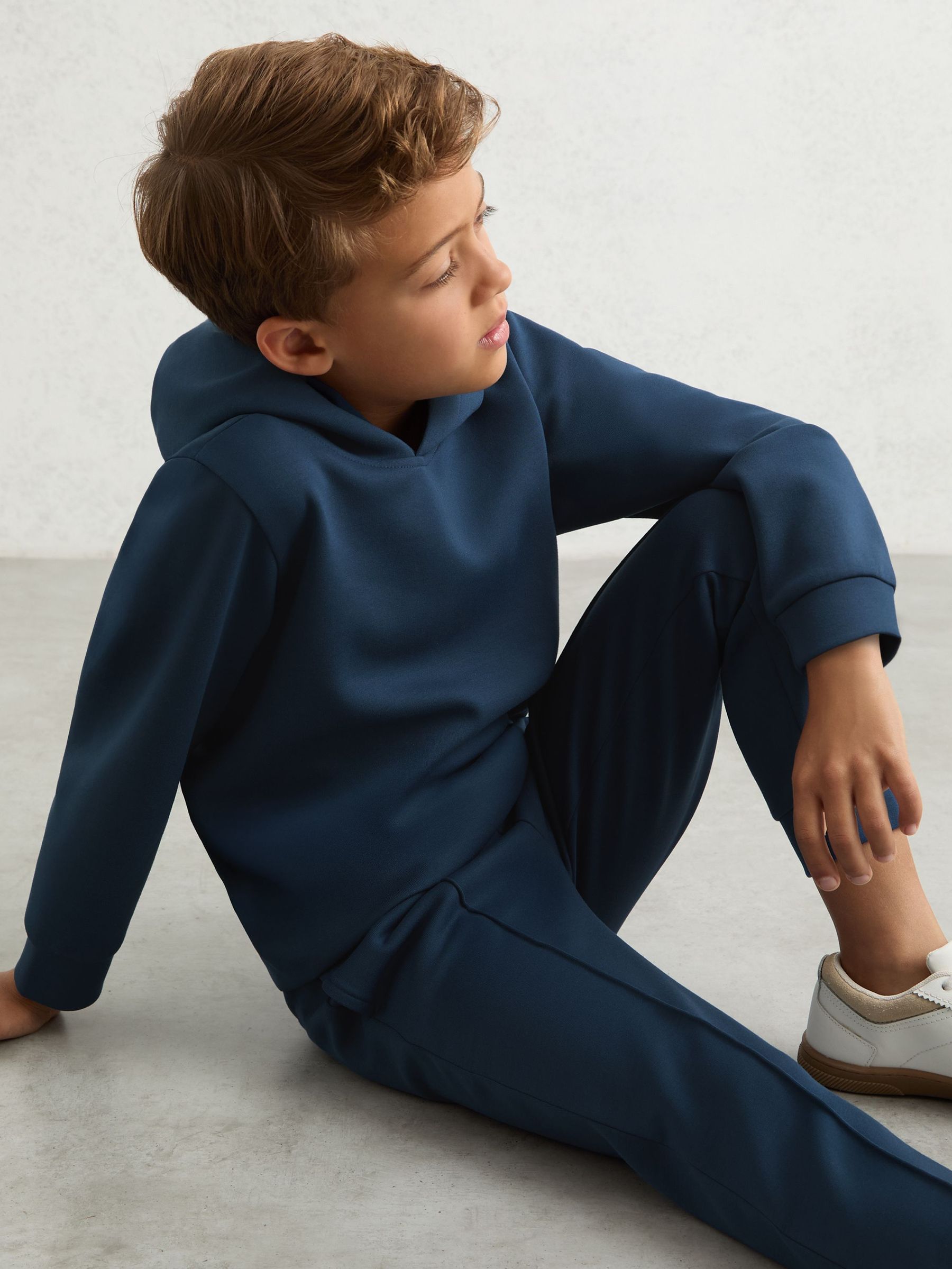 9-13 yrs Interlock Drawstring Joggers in Ocean Blue (H50385) | £36