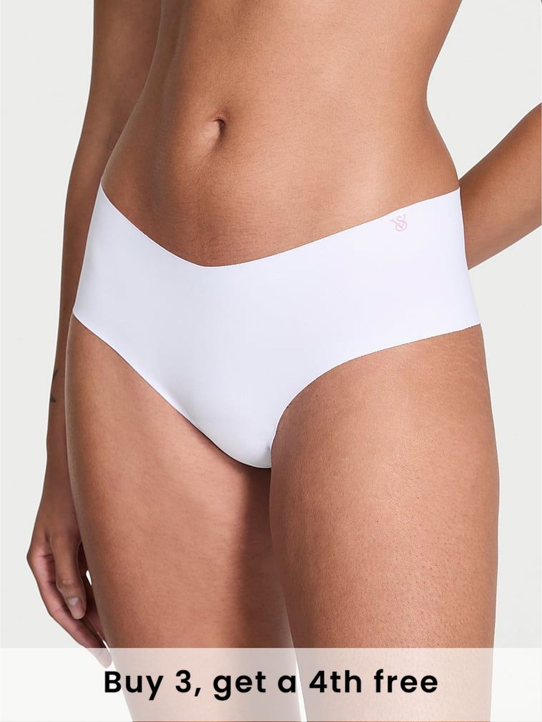 White Cheeky Print Knickers (H52112) | £9