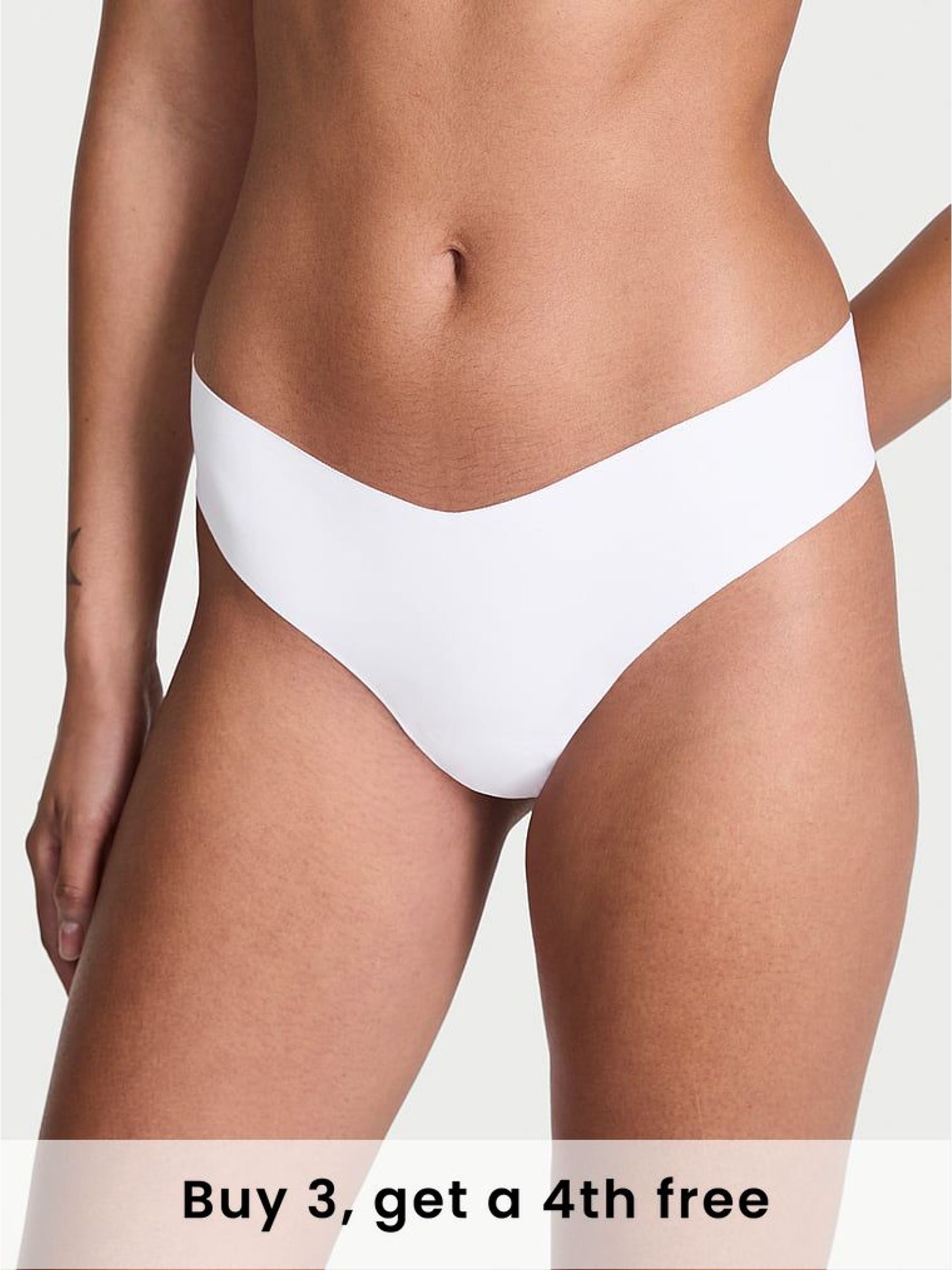 White Thong Print Knickers (H52118) | £9