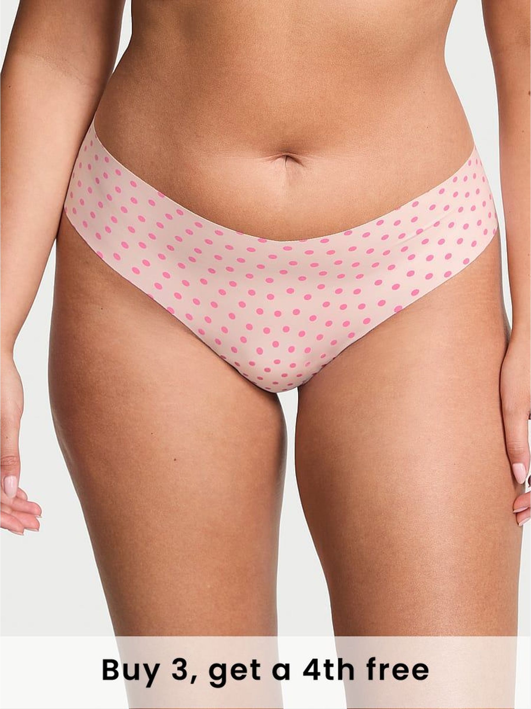 Purest Pink Dot Thong Knickers (H52120) | £9