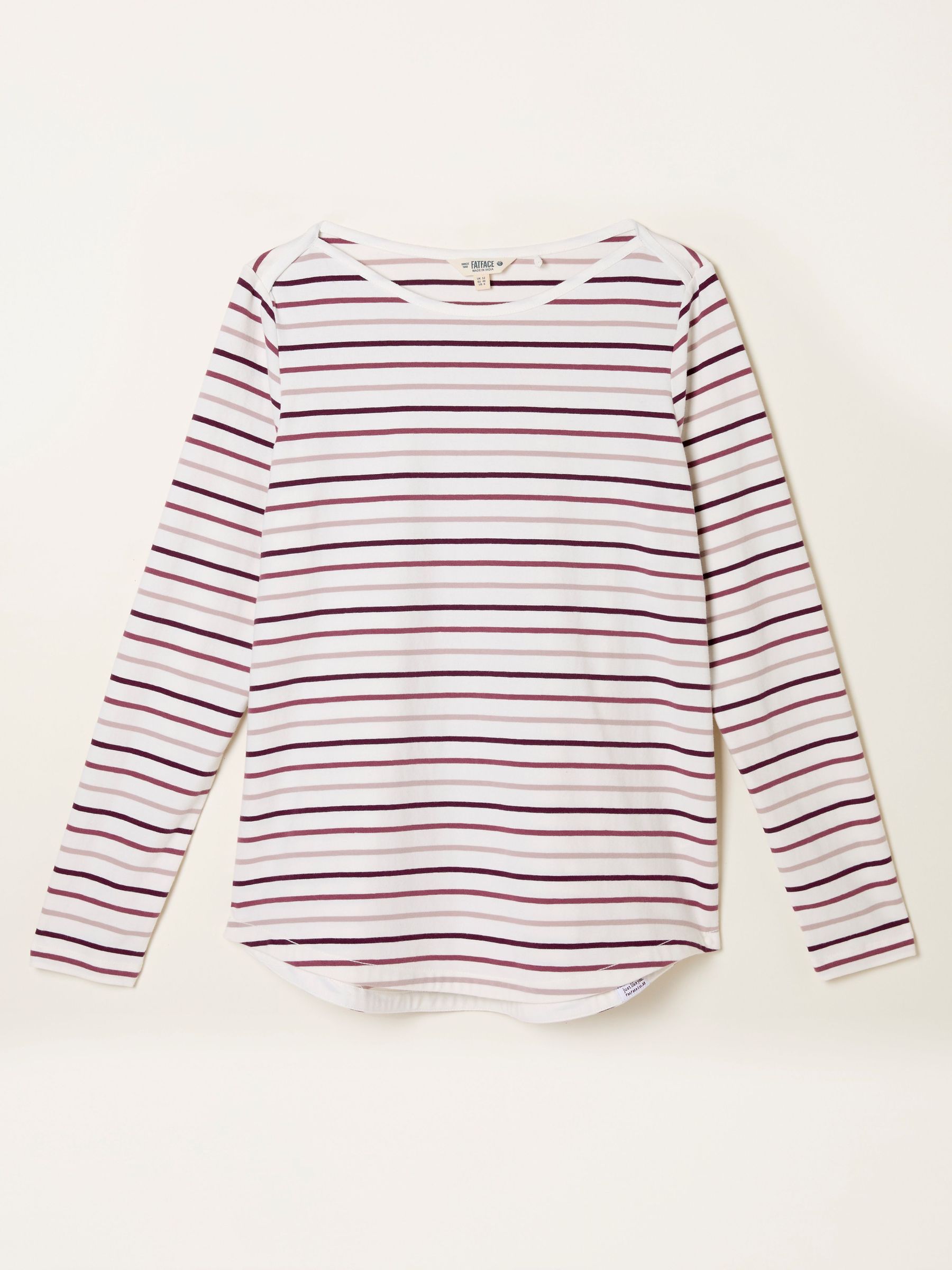 Breton Burgundy Red Stripe T Shirt (H52262) | £29.50