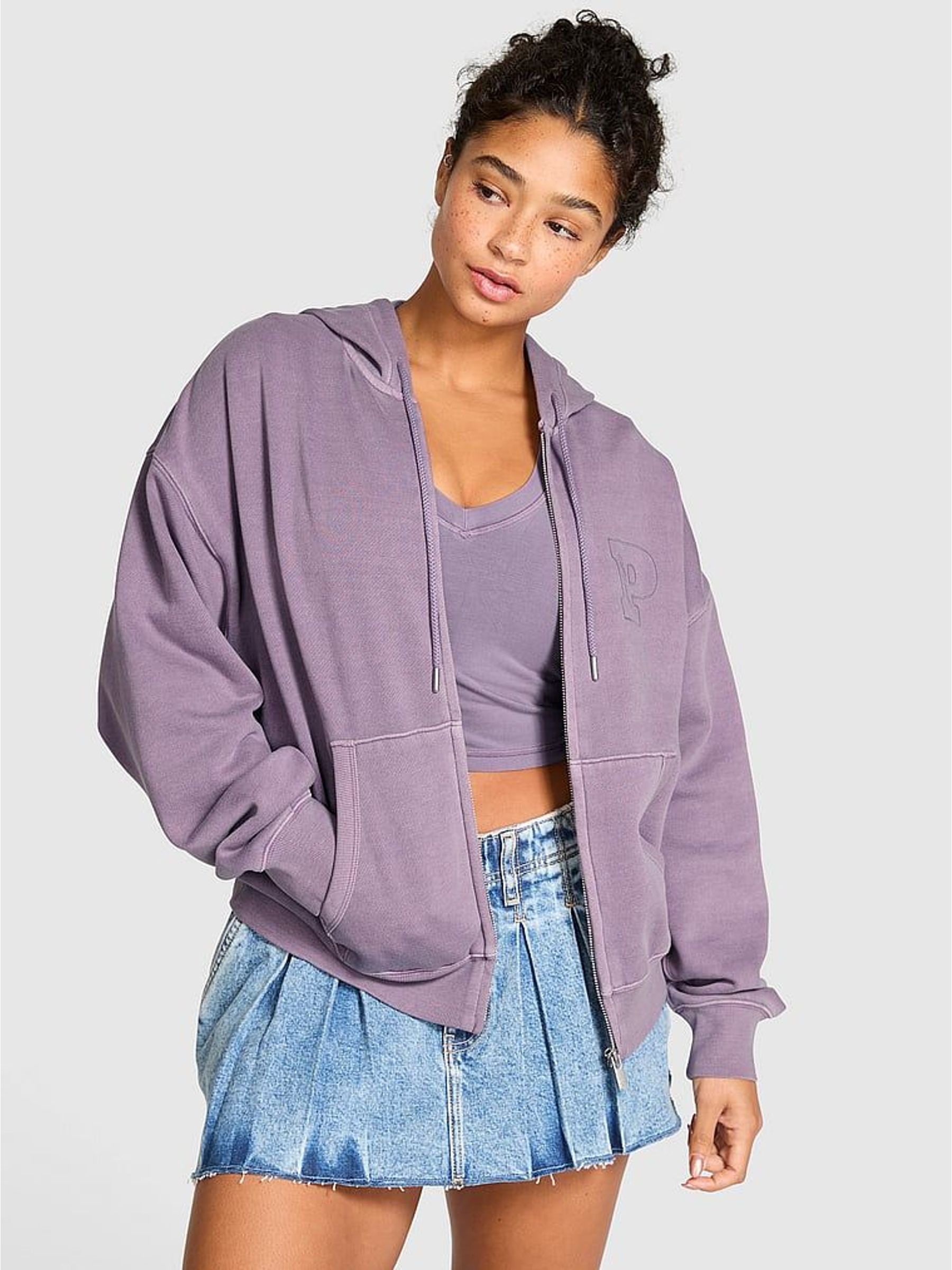 Plum Purple Fleece Hoodie (H52994) | £56