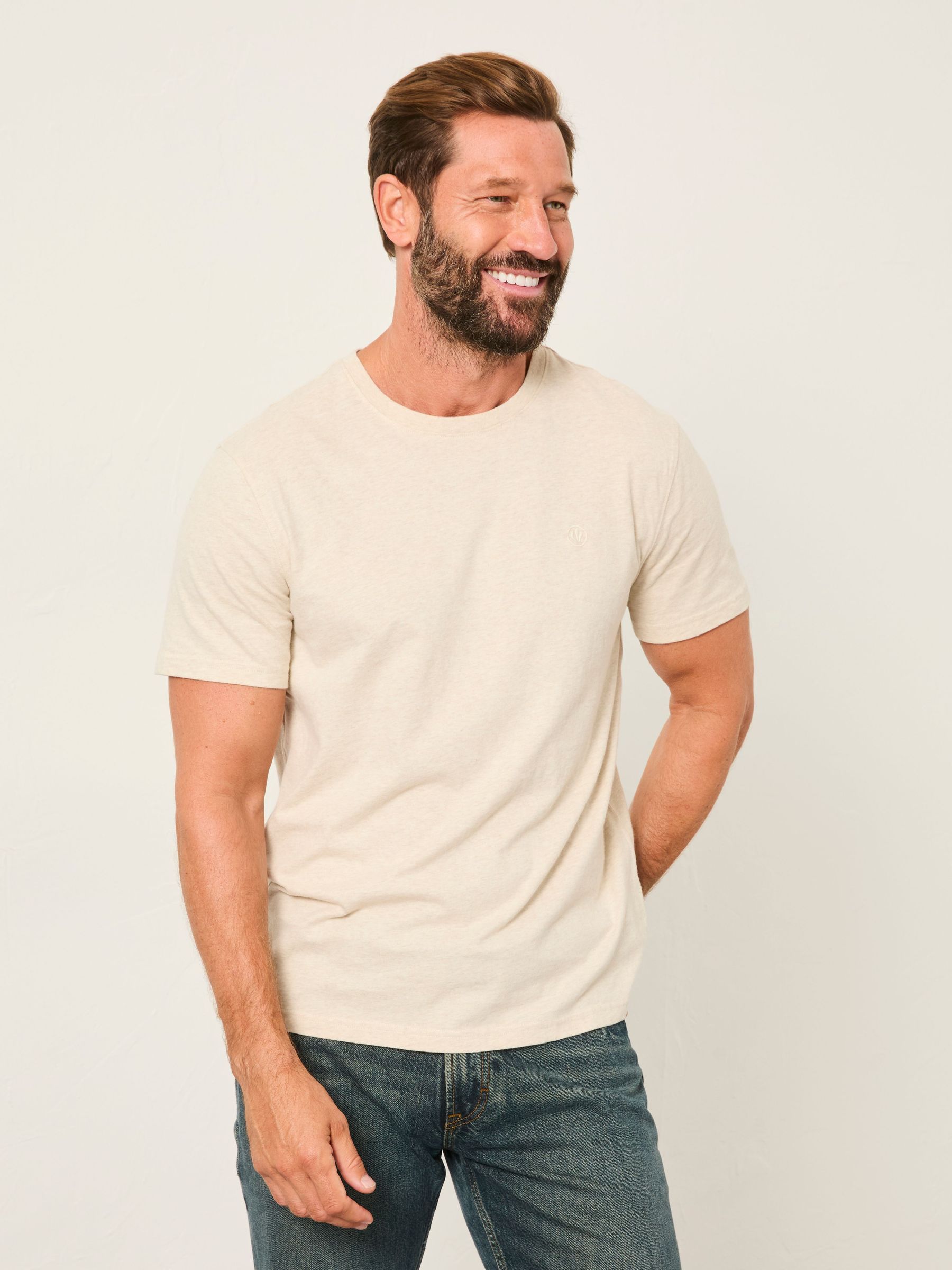Lulworth Oatmeal T-Shirt (H53040) | £22.50
