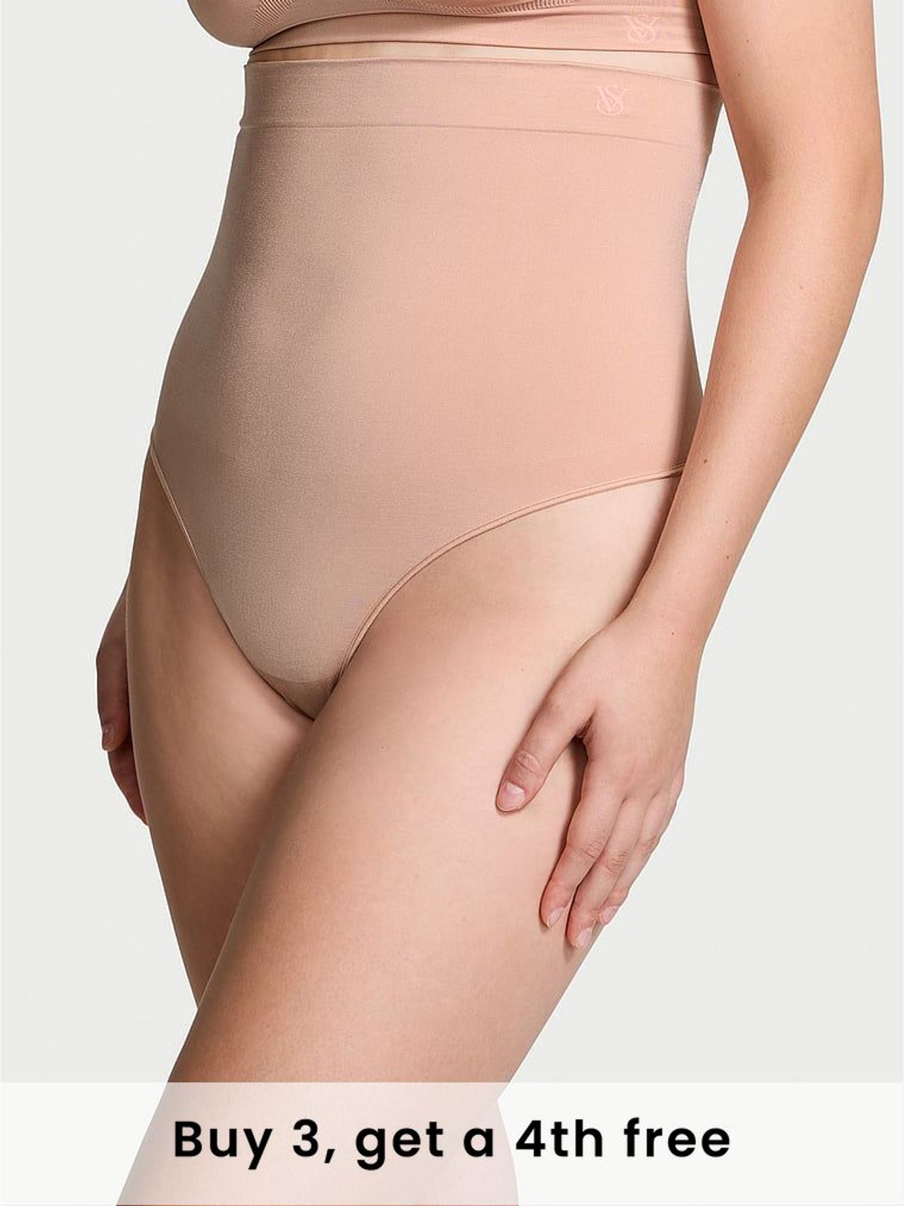 Macaron Nude Seamless Shaping High Waist Knickers (H53623) | £25