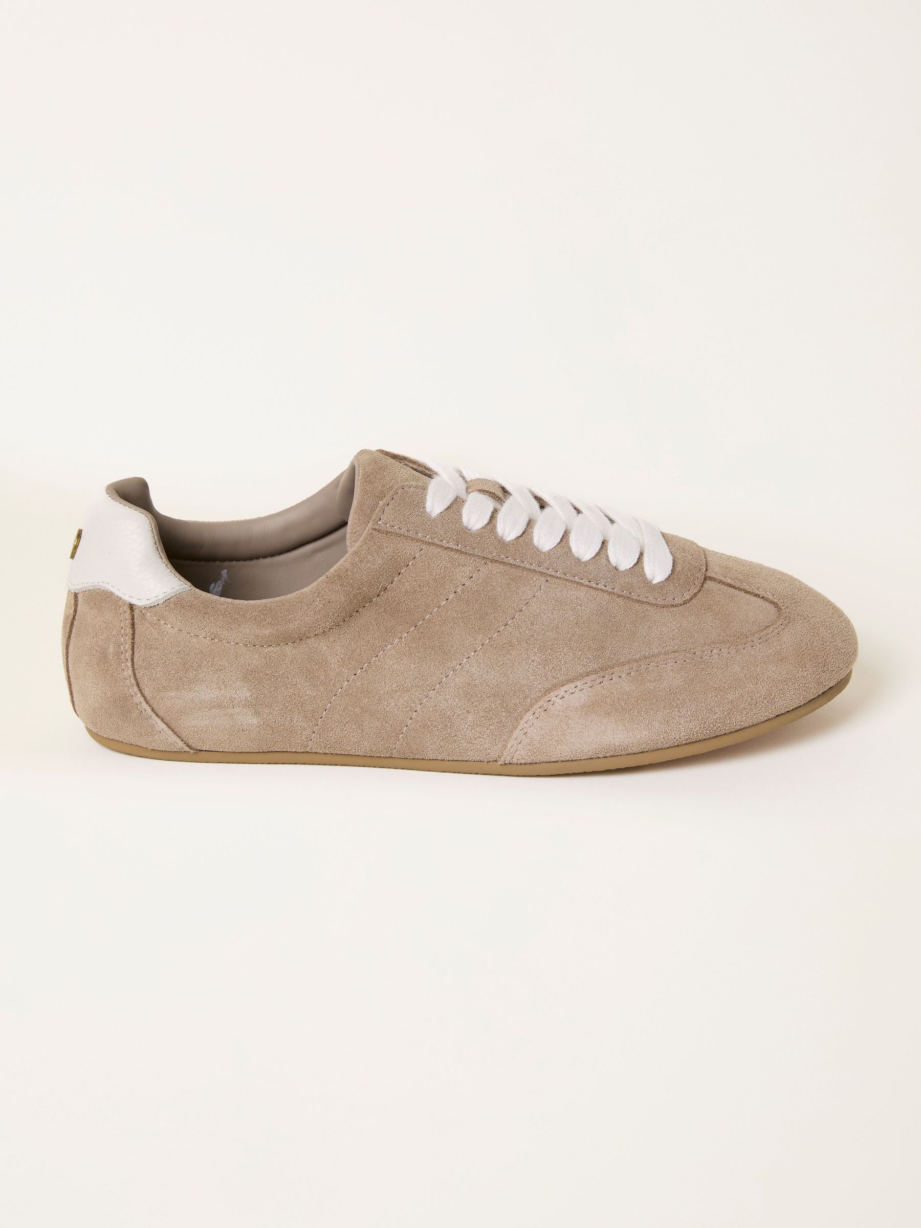 Light Brown Slim Ballet Suede Trainer (H54588) | £49.50