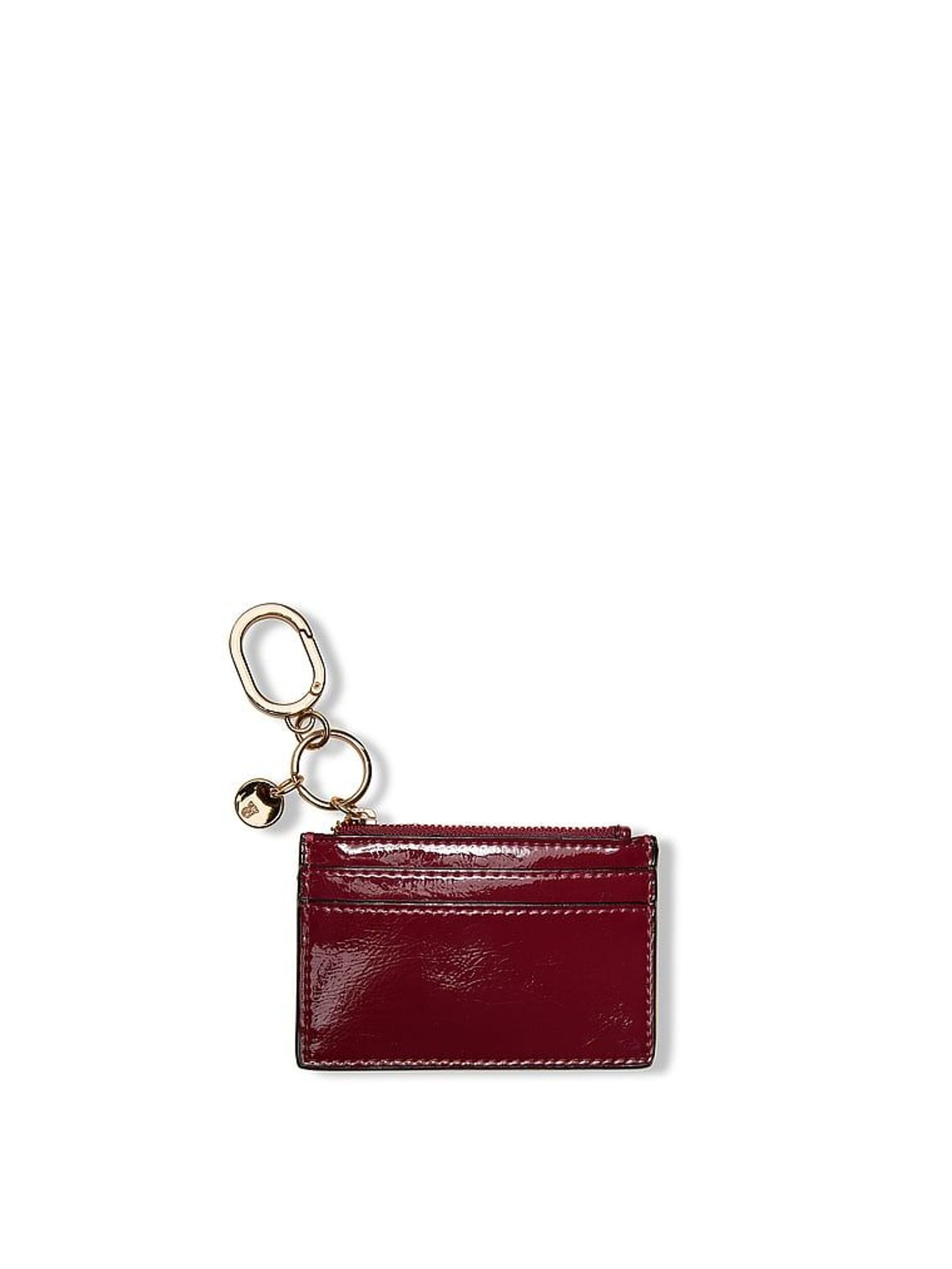 Sangria Red Patent Card Case Keyring (H56193) | £20