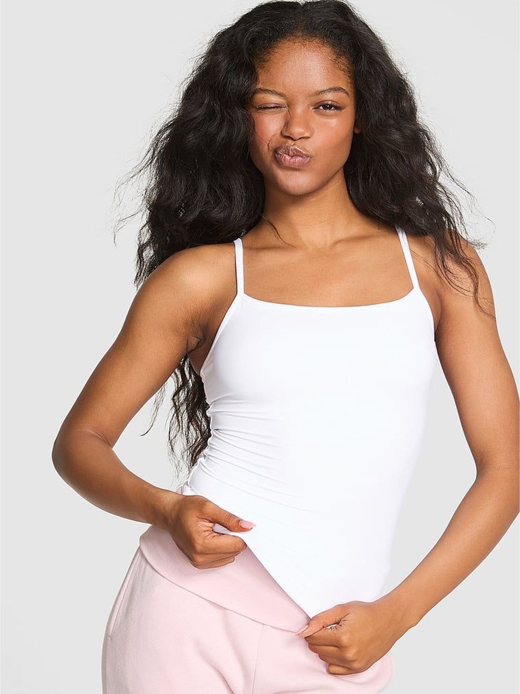 トップス PILE FLARE TANK TOPS Women's Tank Tops | Crop Tank Tops | Victoria's Secret UK