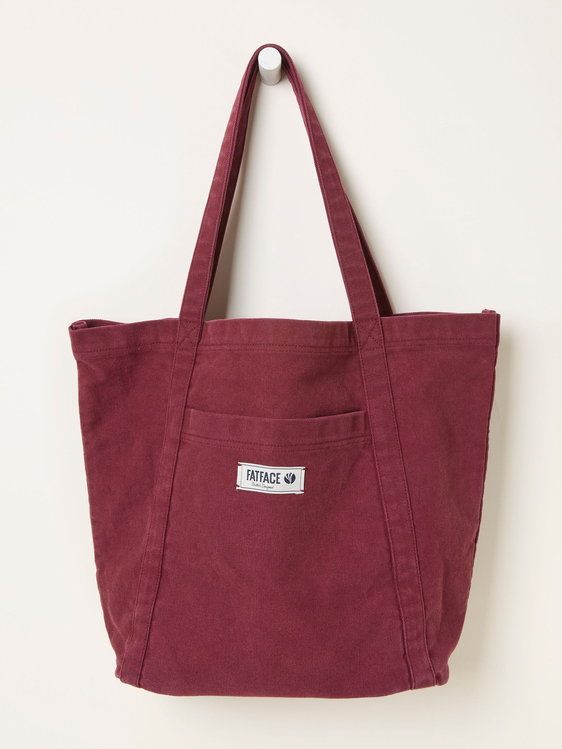Burgundy Red Astrid Pocket Tote Bag (H57147) | £19.50