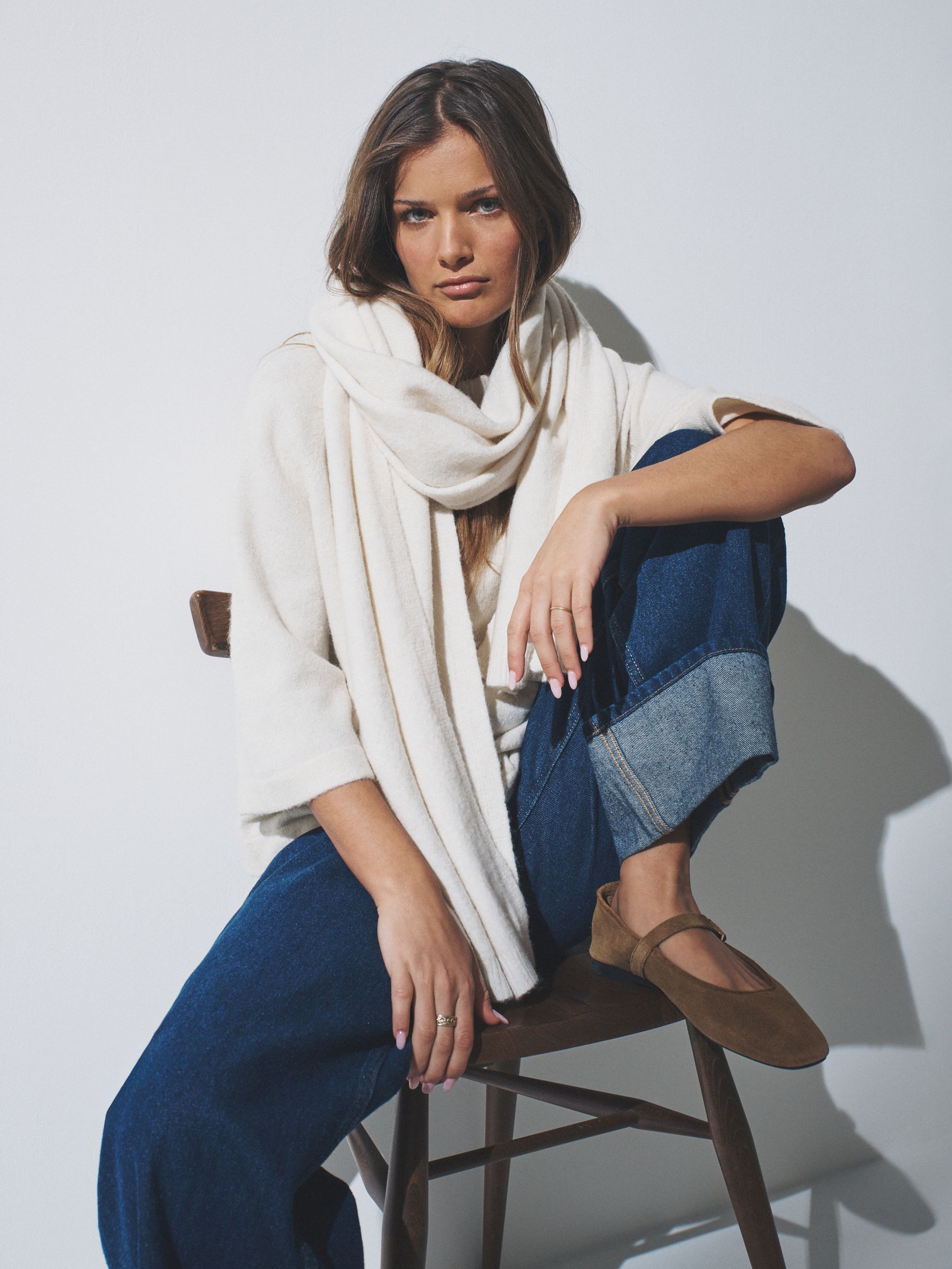 2 Pack Fine Knit Scarf Set (H58064) | £19