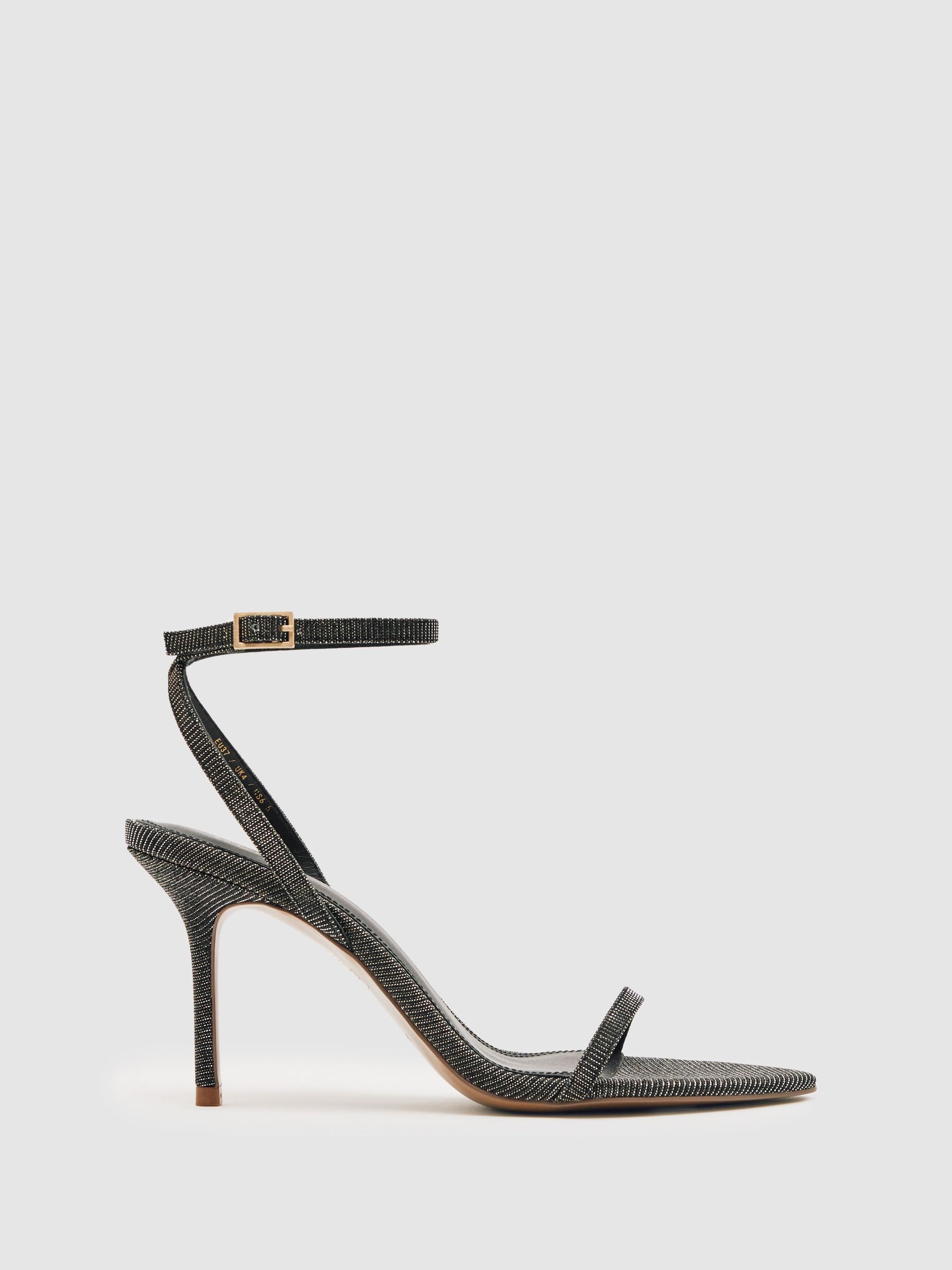 Strappy Stiletto Sandals in Bronze (H58102) | £158