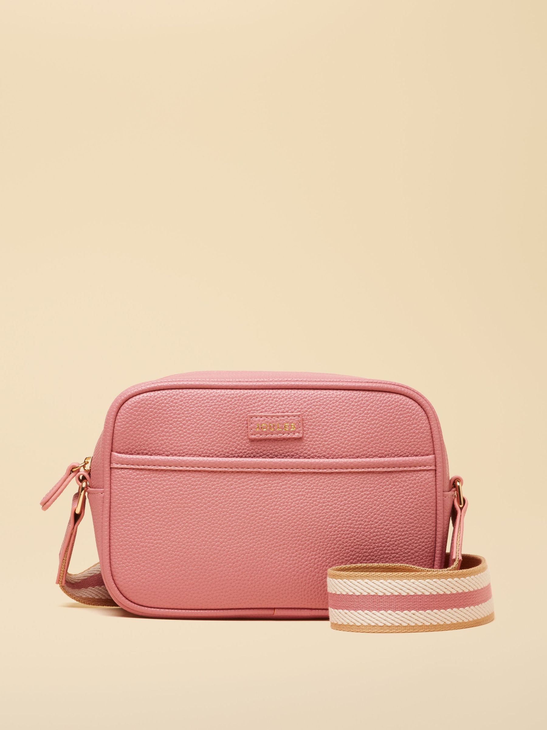 Trent Pink Adjustable Cross Body Bag with Front Pocket (H58718) | £39